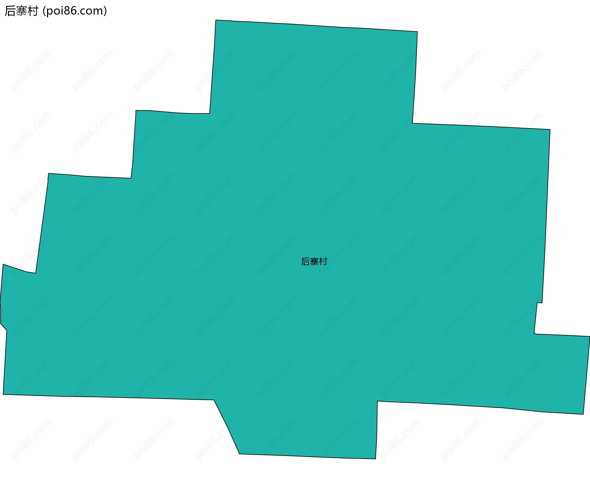 后寨村边界地图