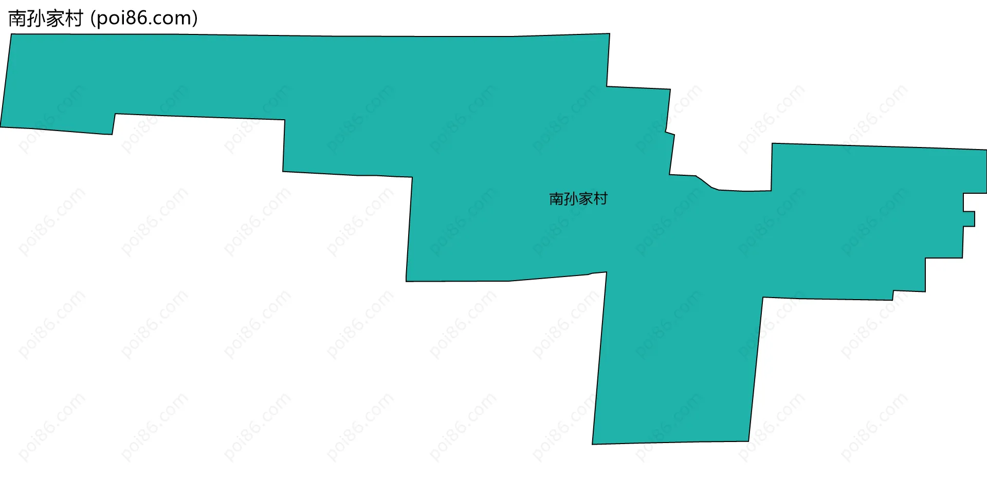 南孙家村边界地图