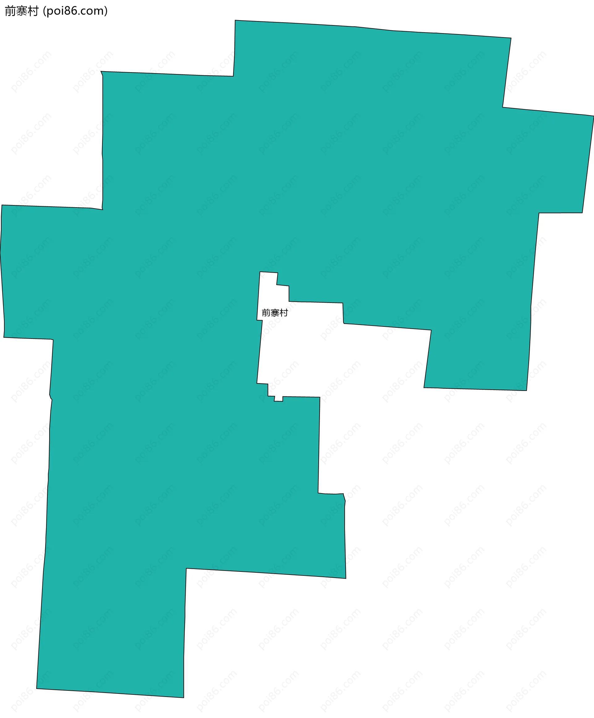 前寨村边界地图