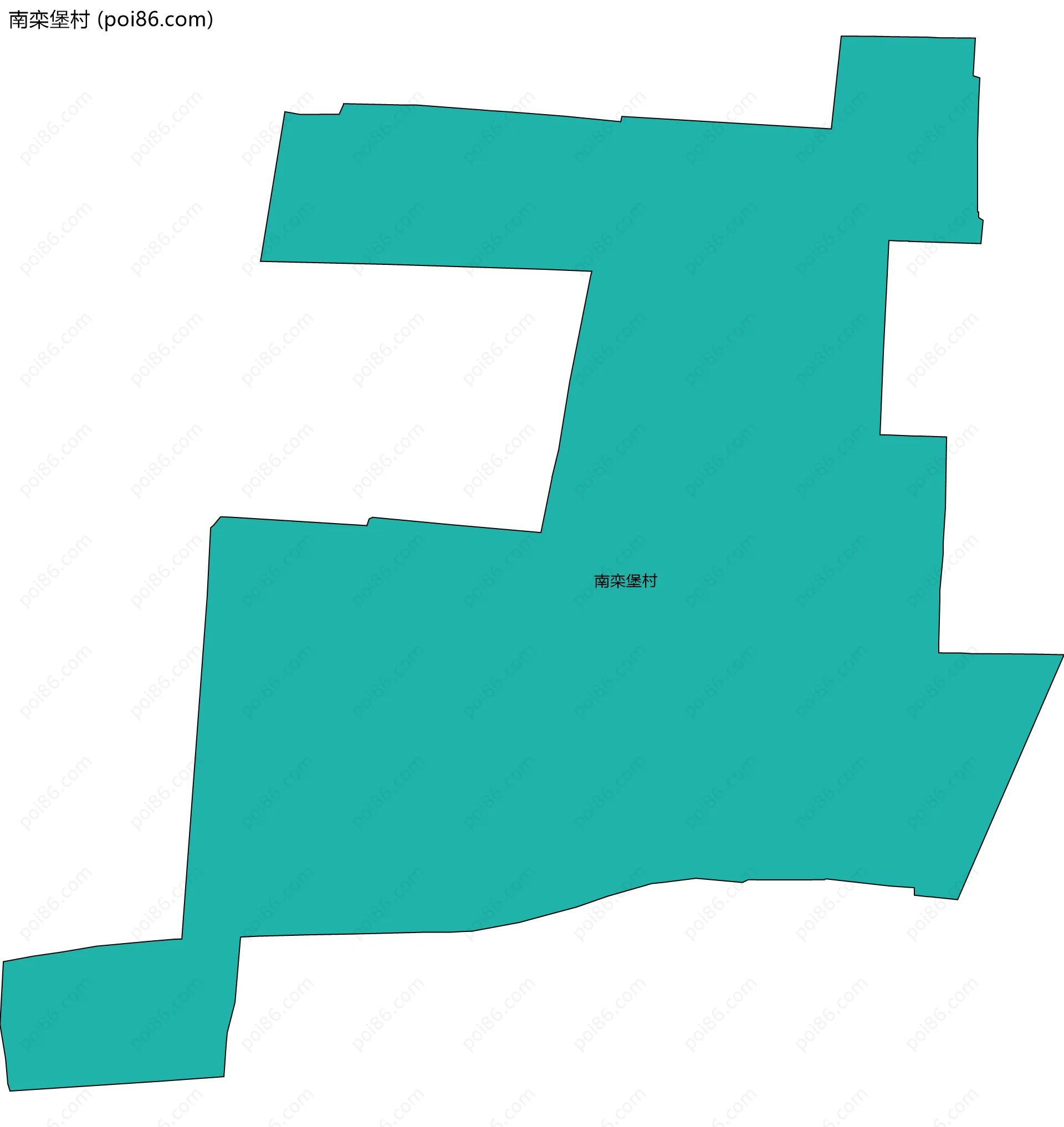 南栾堡村边界地图