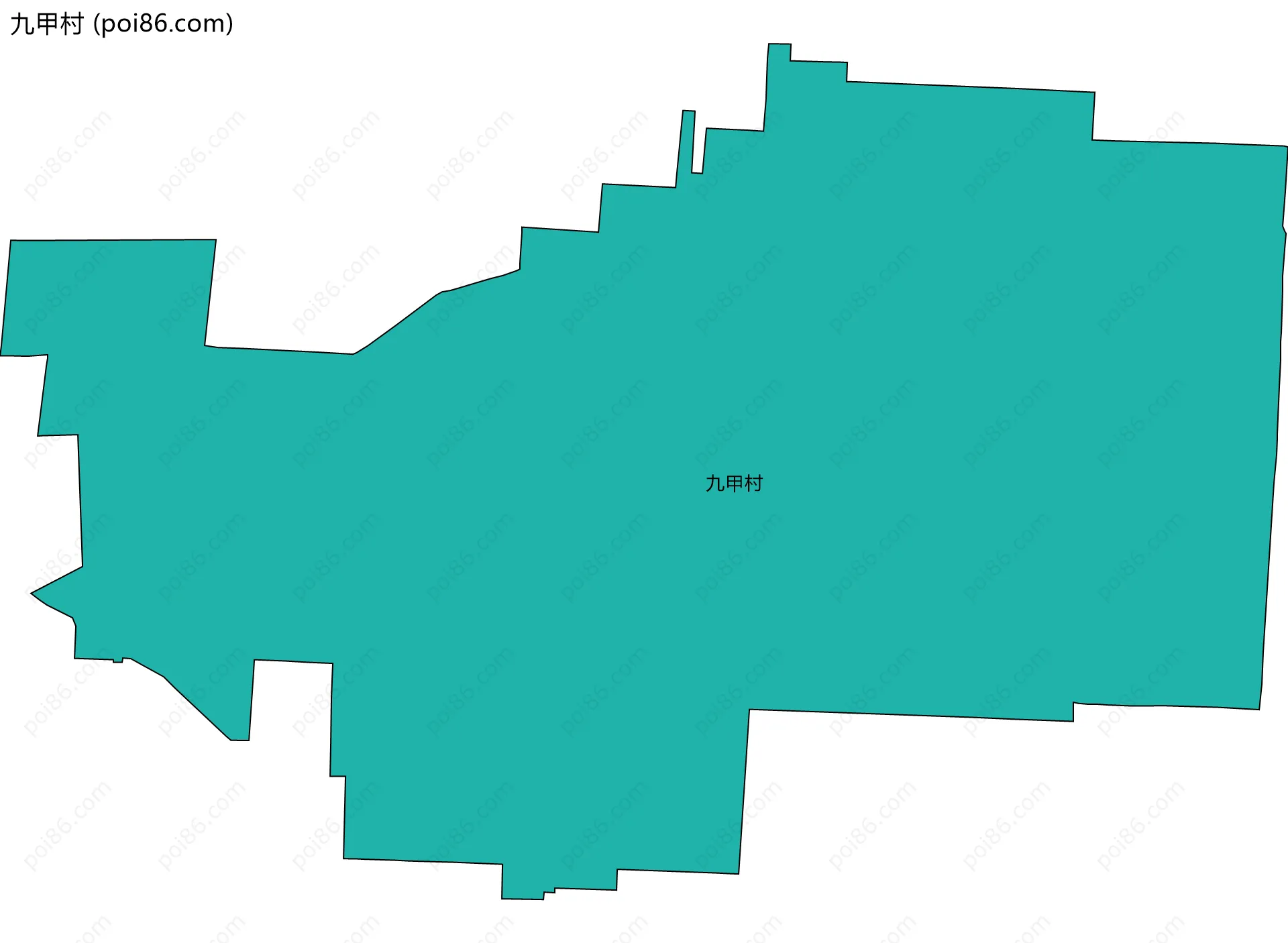 九甲村边界地图
