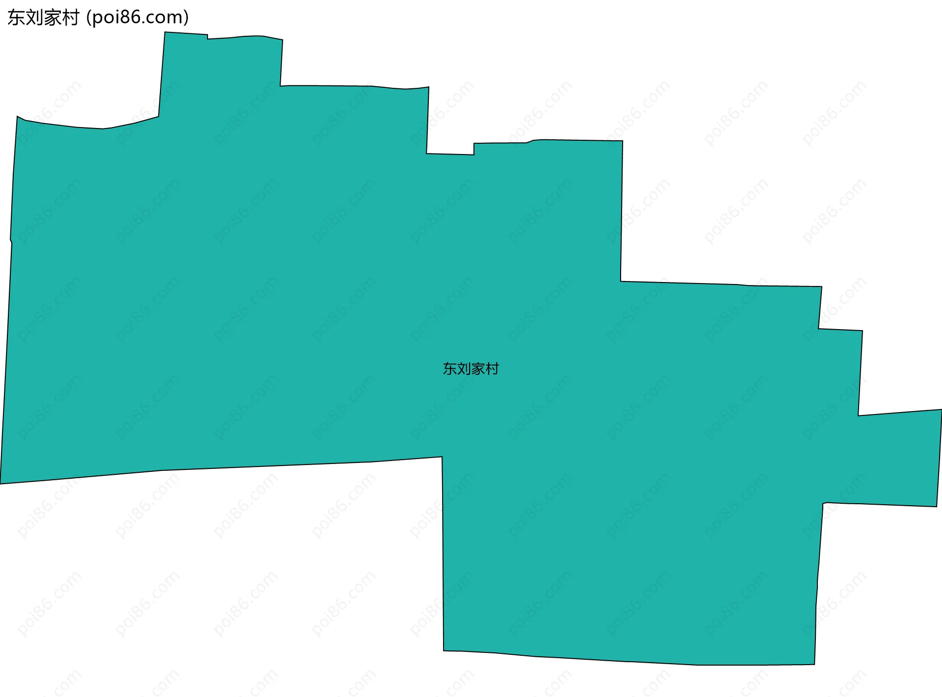 东刘家村边界地图