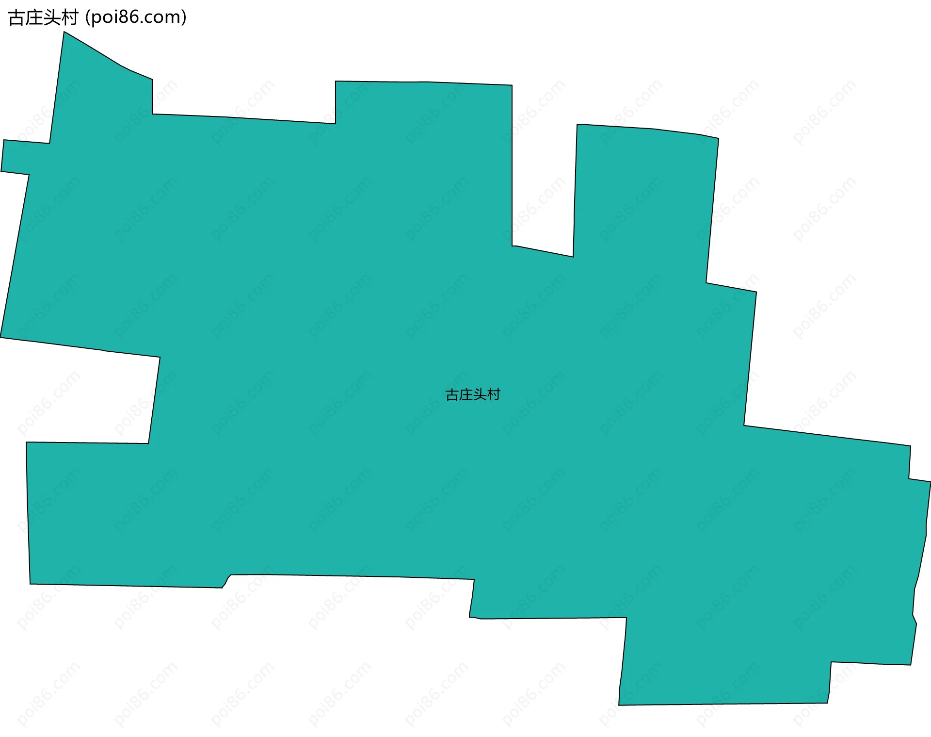 古庄头村边界地图