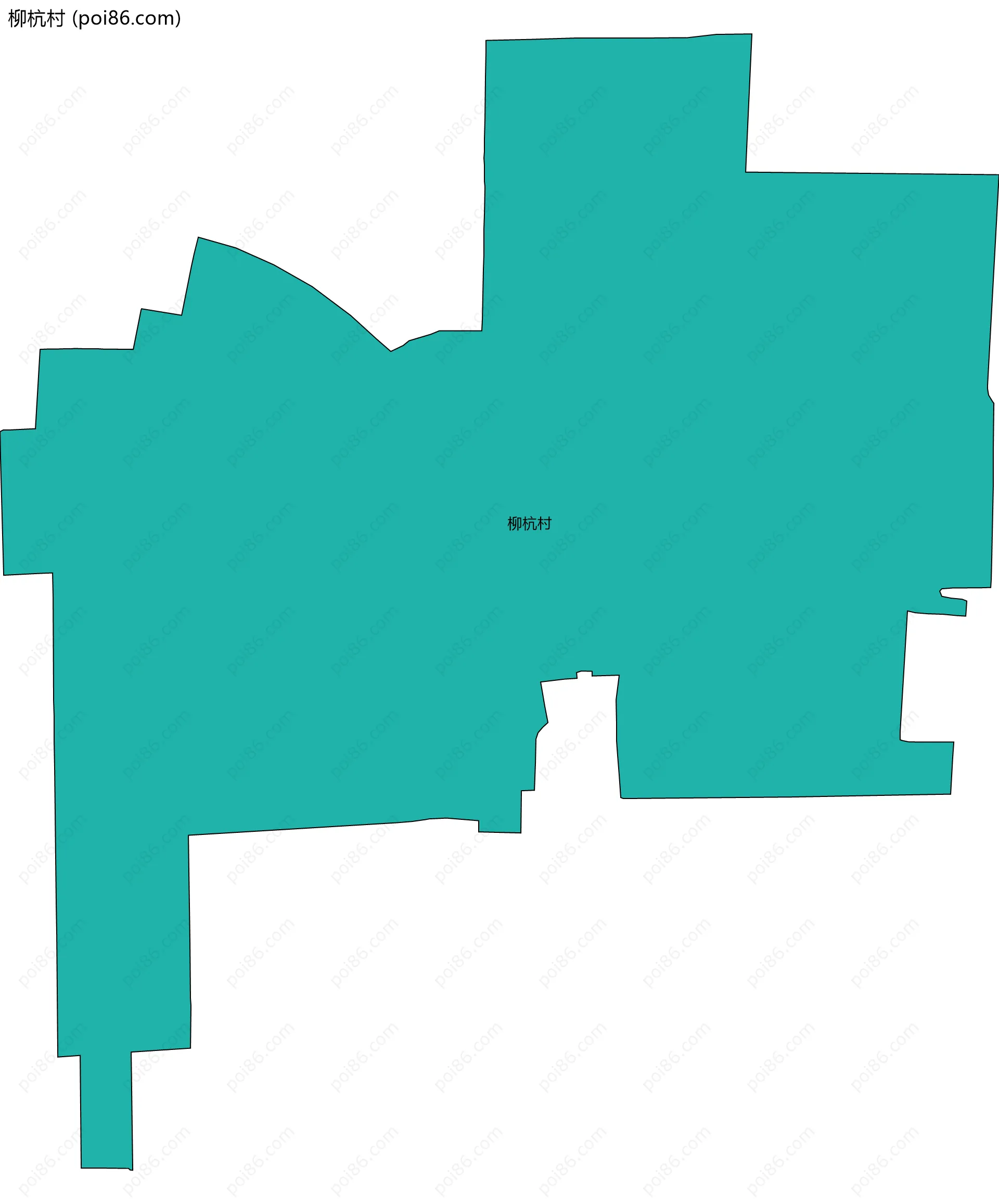 柳杭村边界地图