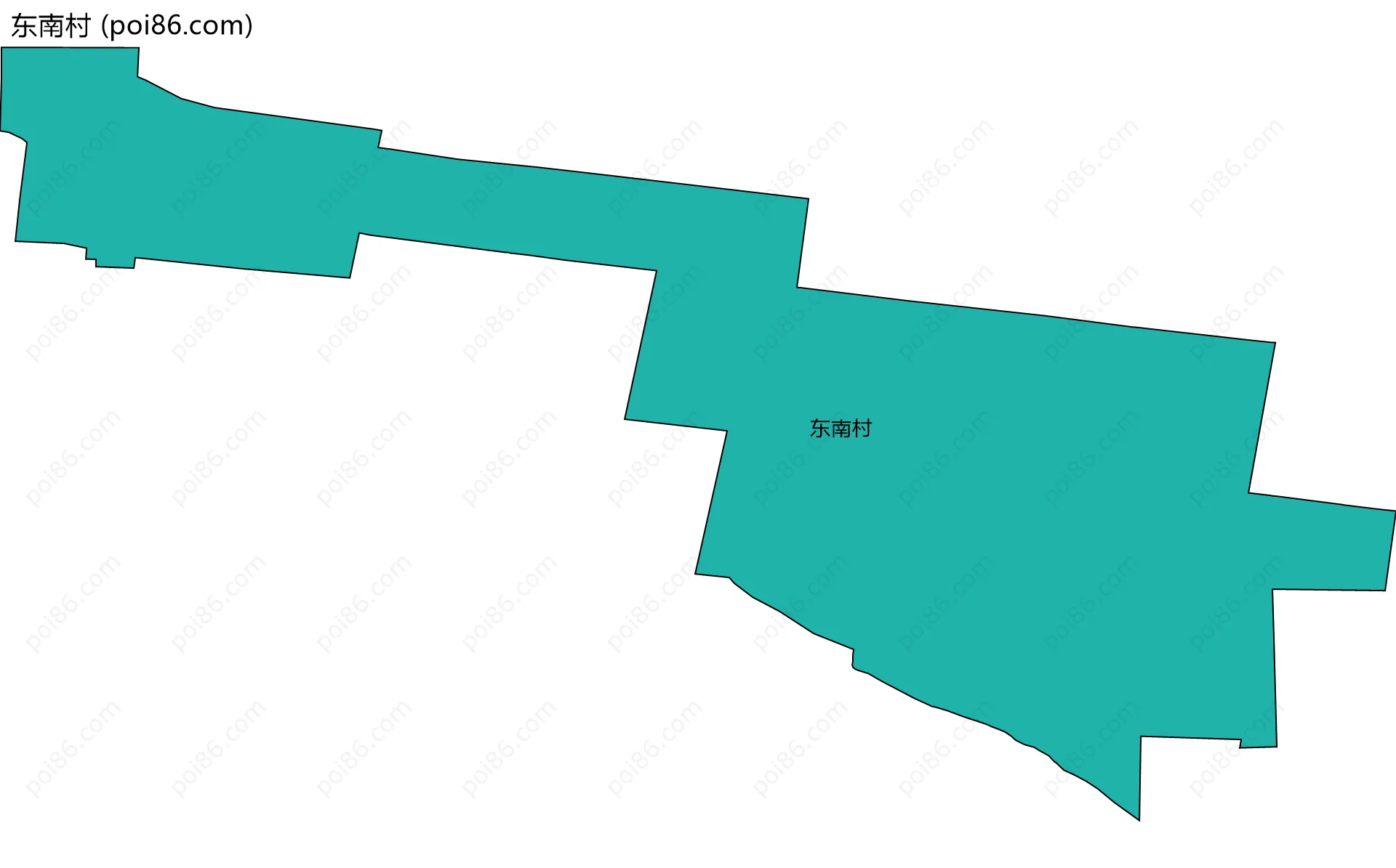 东南村边界地图