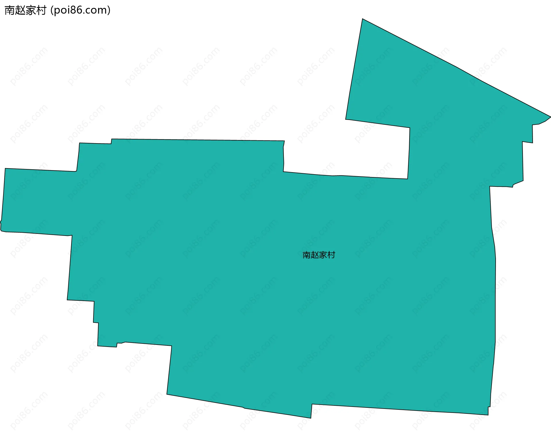 南赵家村边界地图