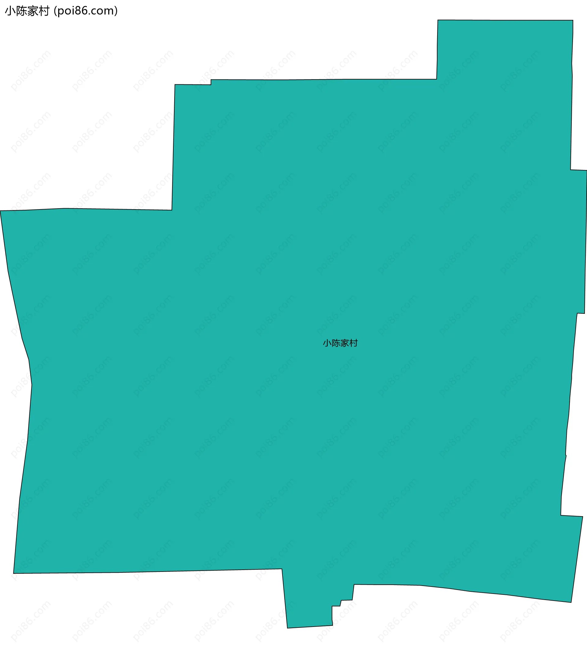 小陈家村边界地图