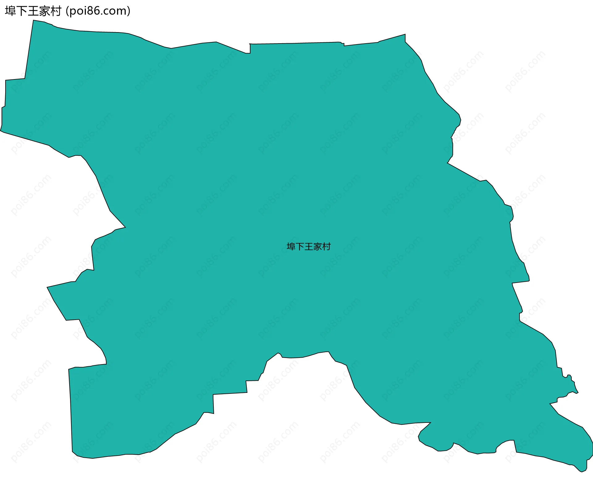 埠下王家村边界地图