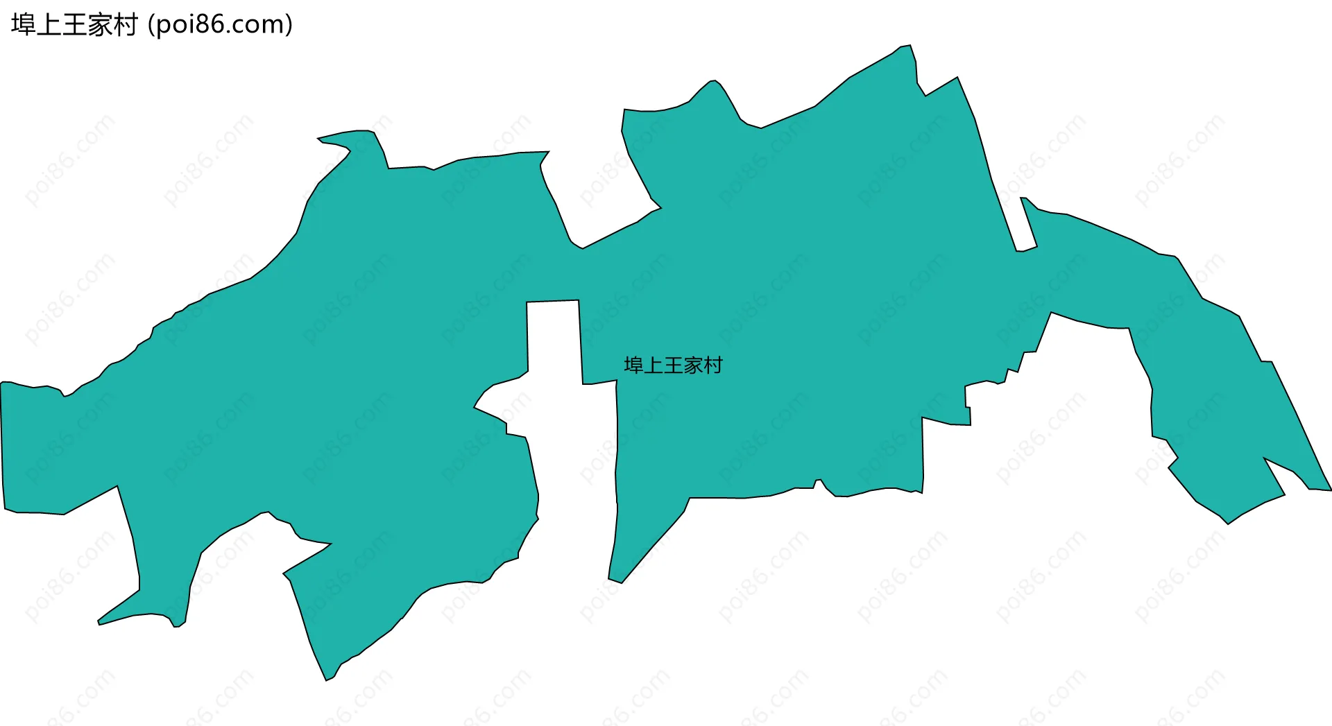 埠上王家村边界地图