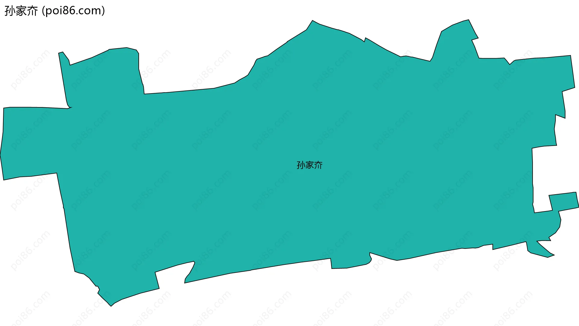 孙家夼边界地图
