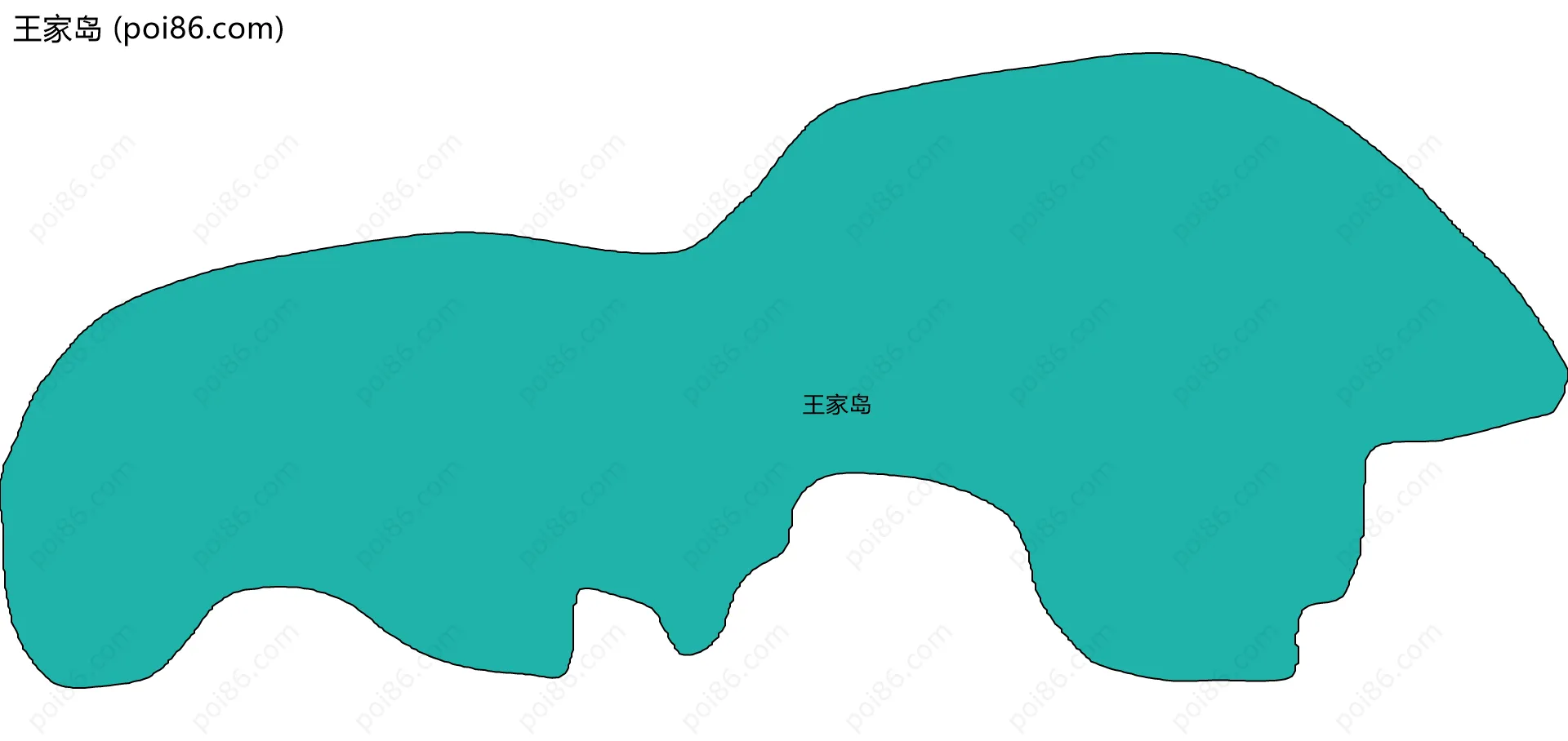 王家岛边界地图