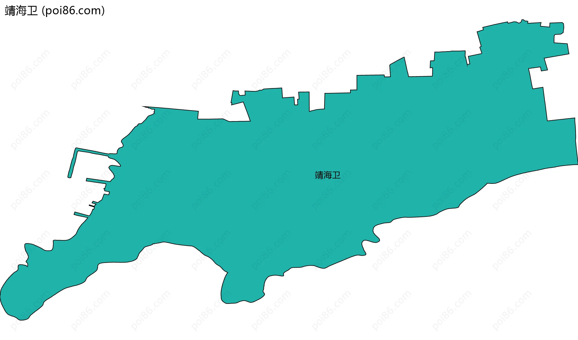 靖海卫边界地图