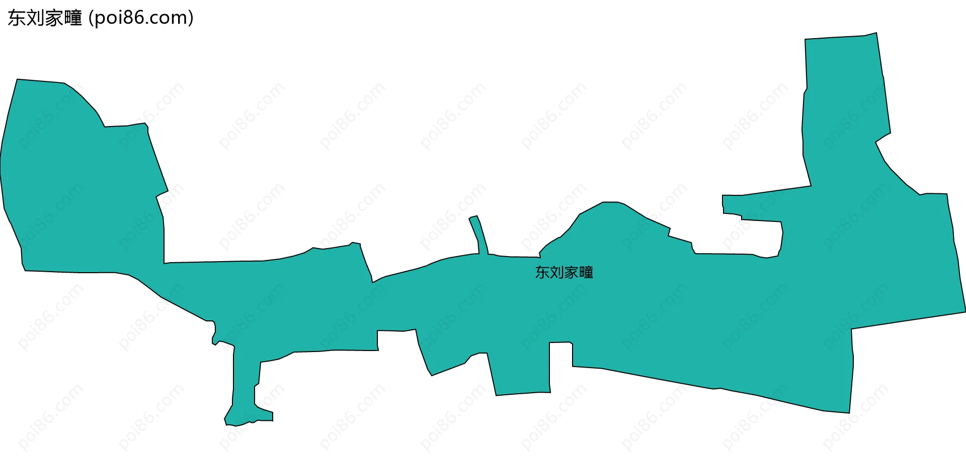 东刘家疃边界地图