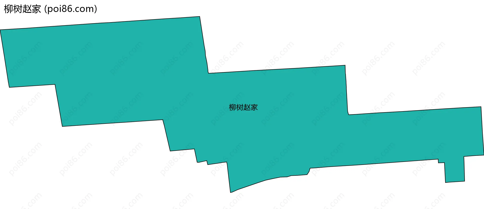 柳树赵家边界地图