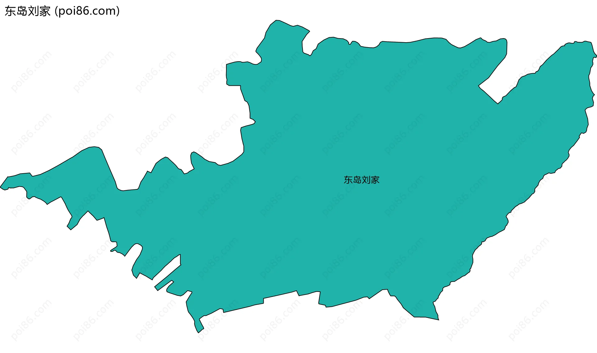 东岛刘家边界地图