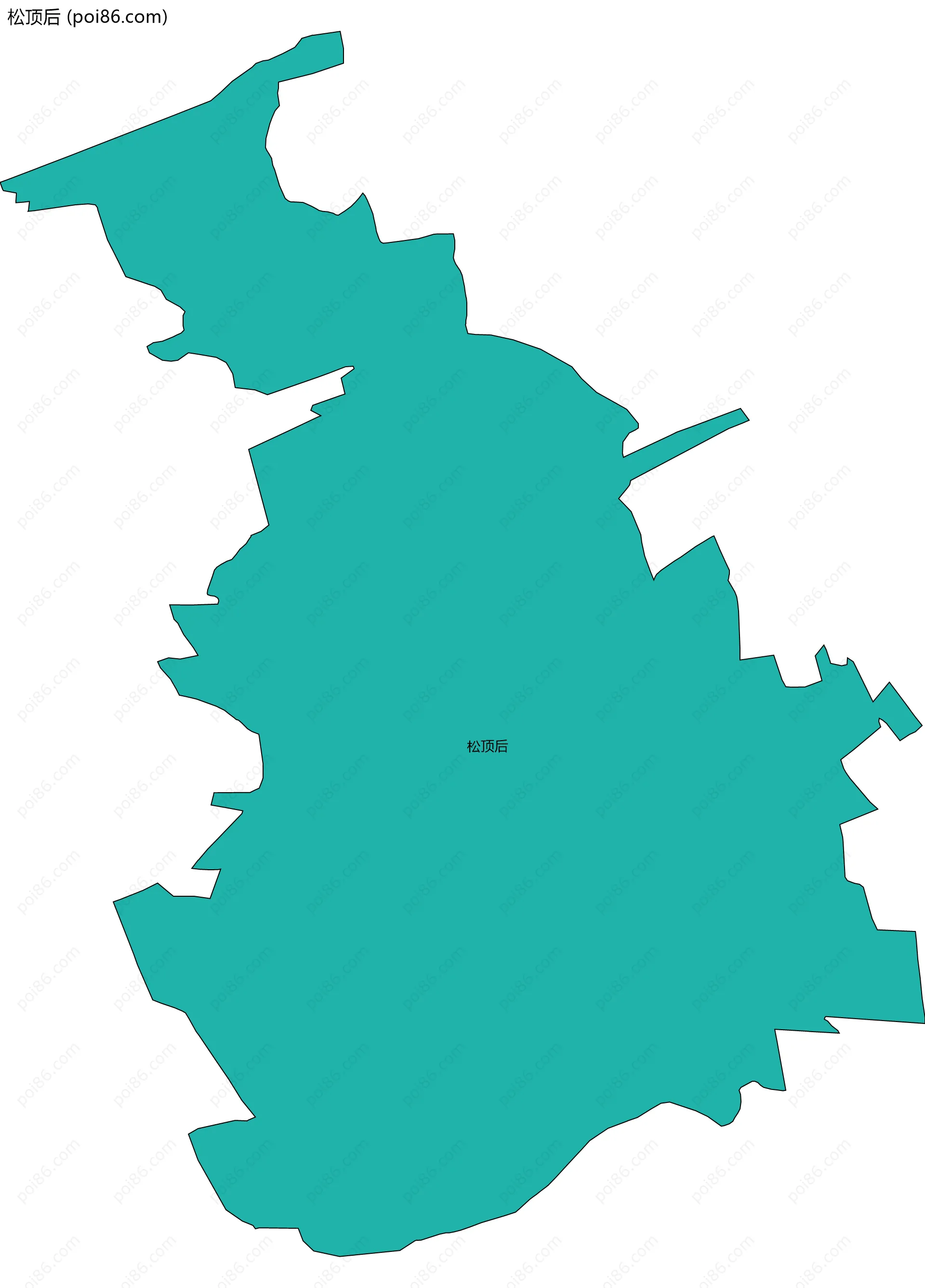 松顶后边界地图
