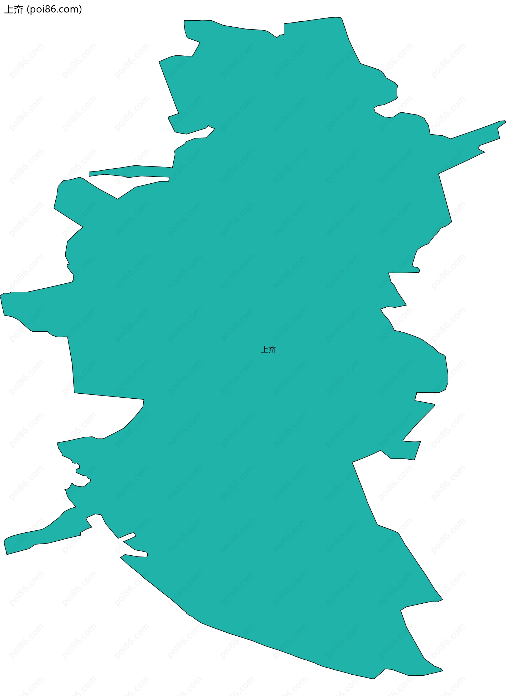 上夼边界地图
