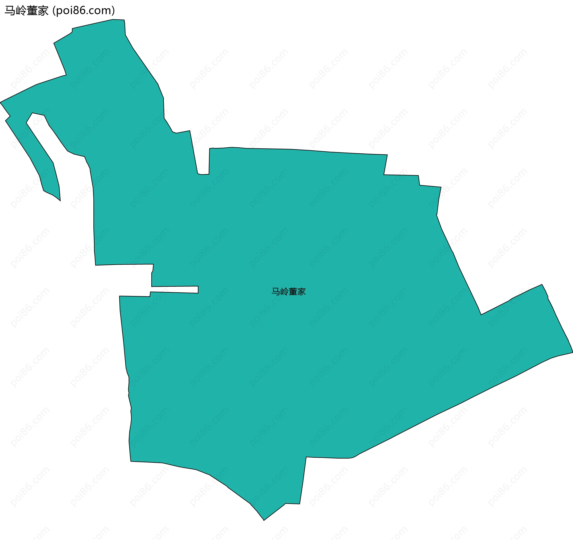 马岭董家边界地图