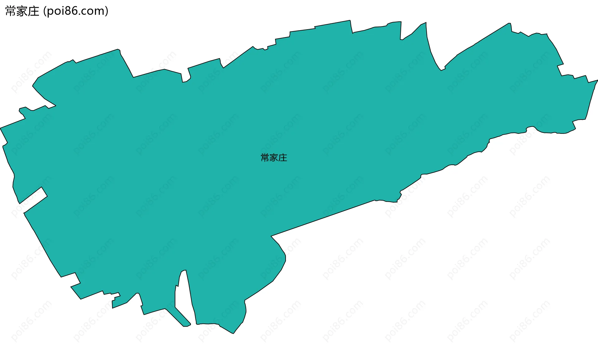 常家庄边界地图