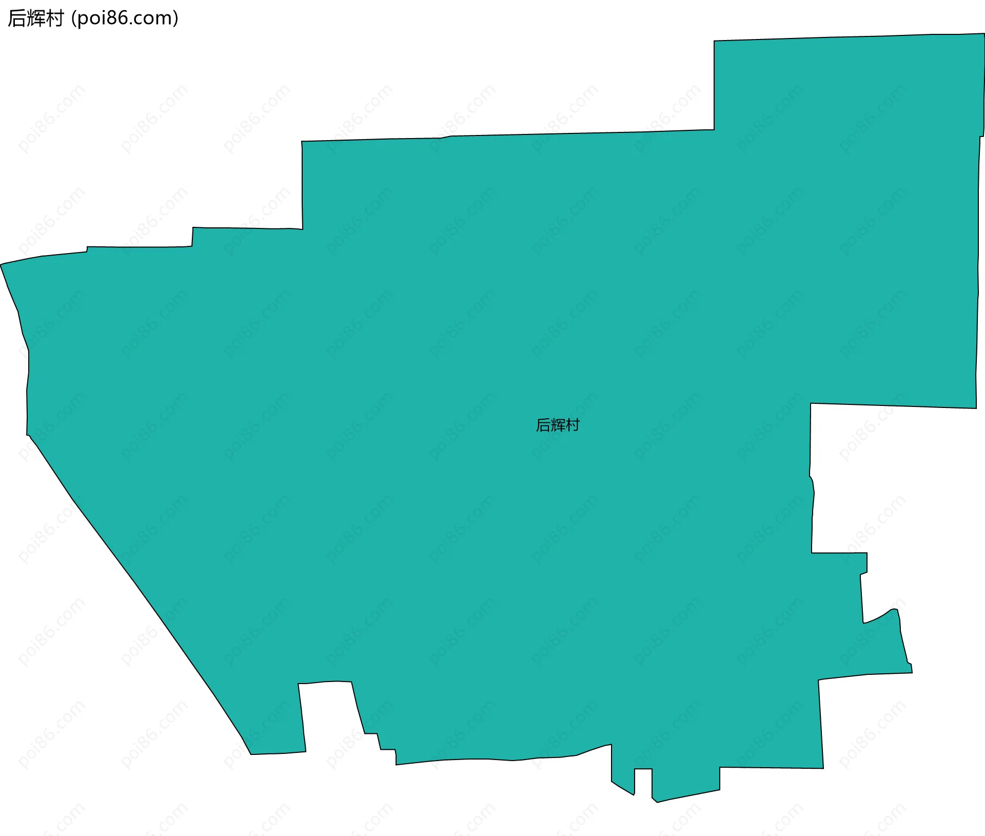 后辉村边界地图
