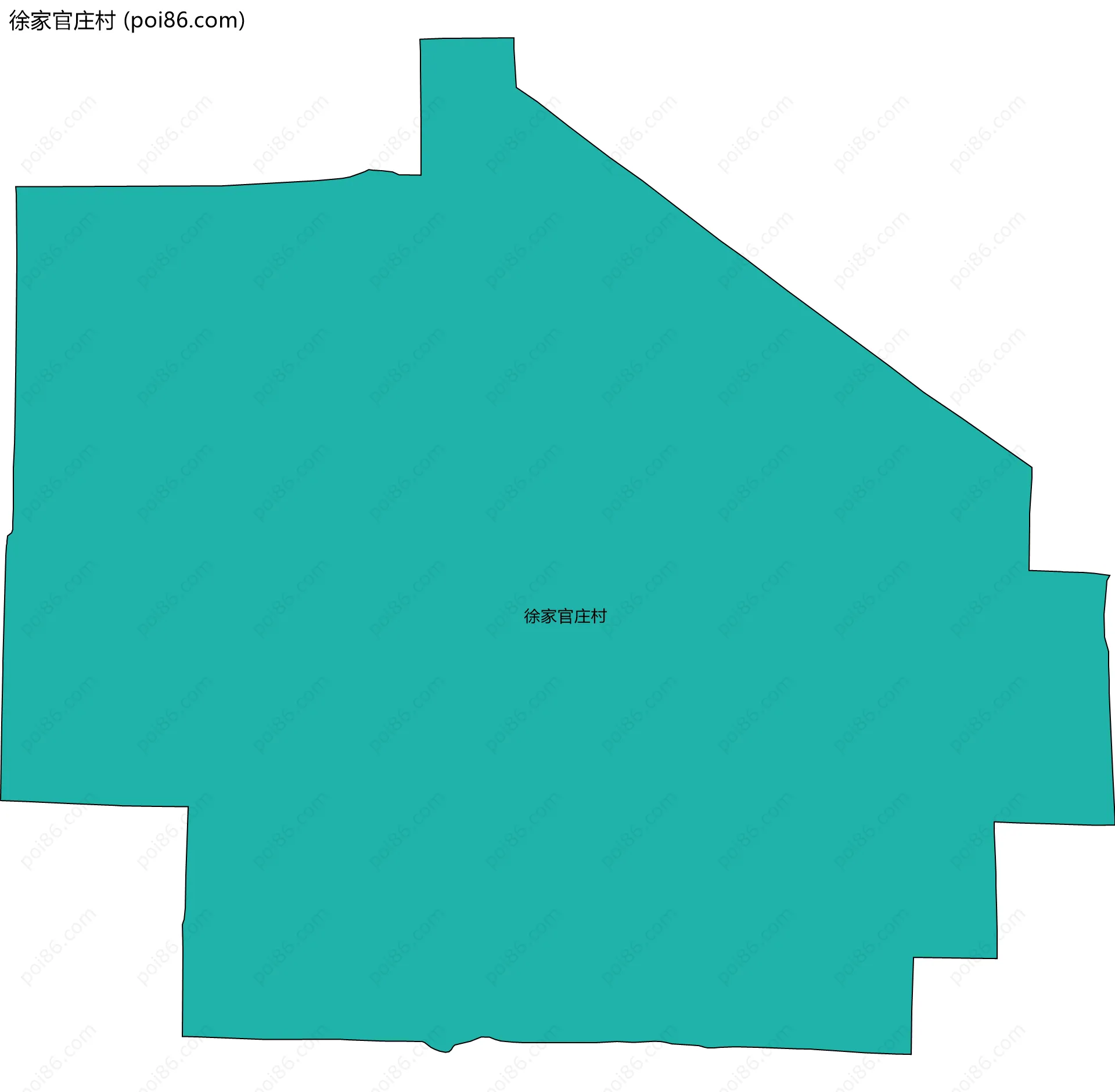 徐家官庄村边界地图