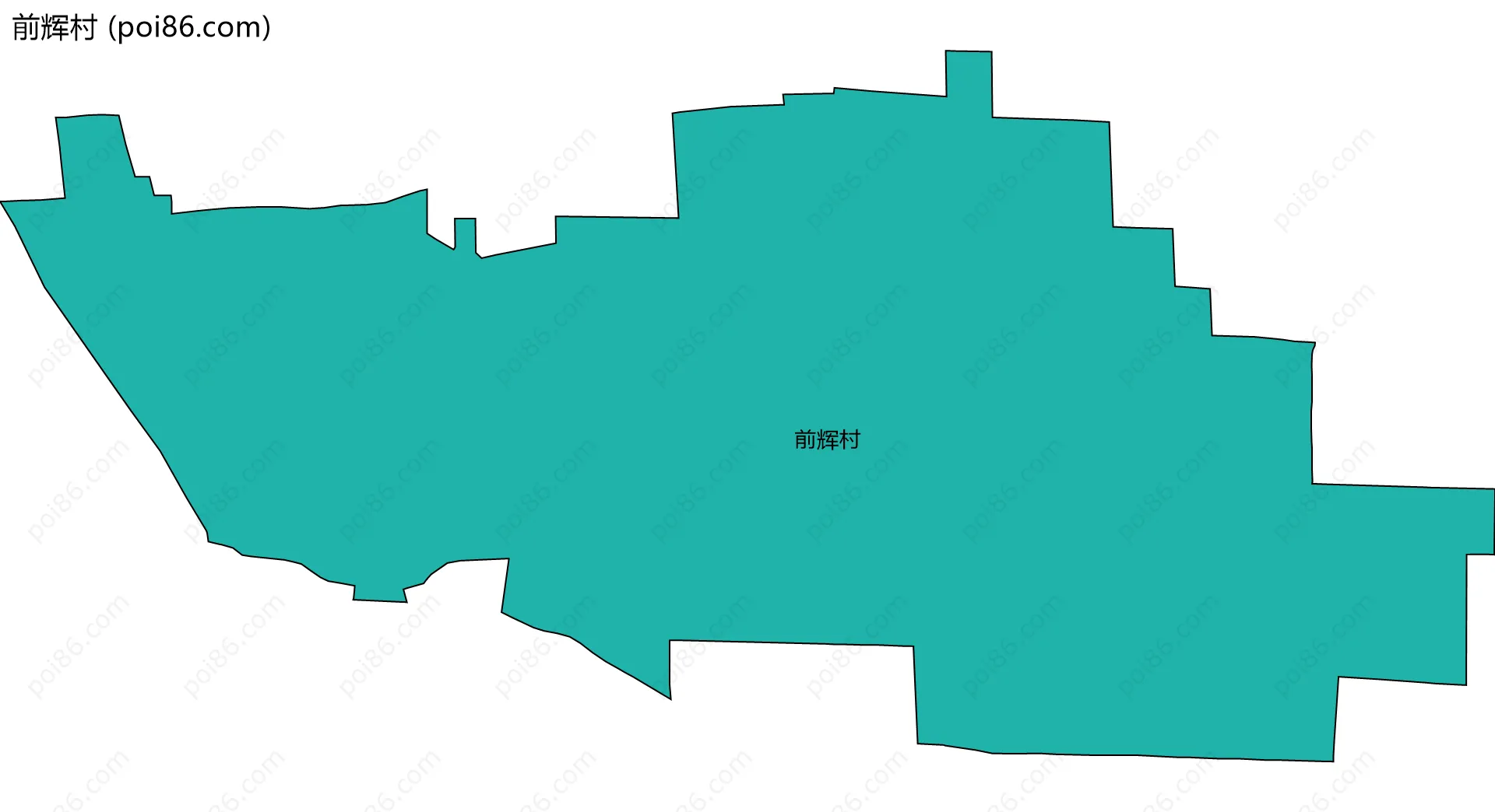 前辉村边界地图