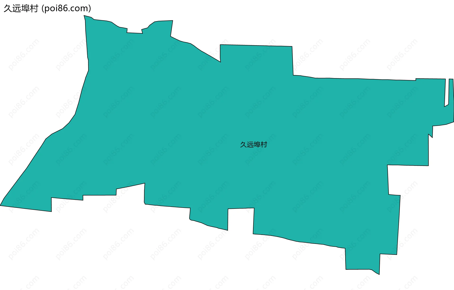 久远埠村边界地图