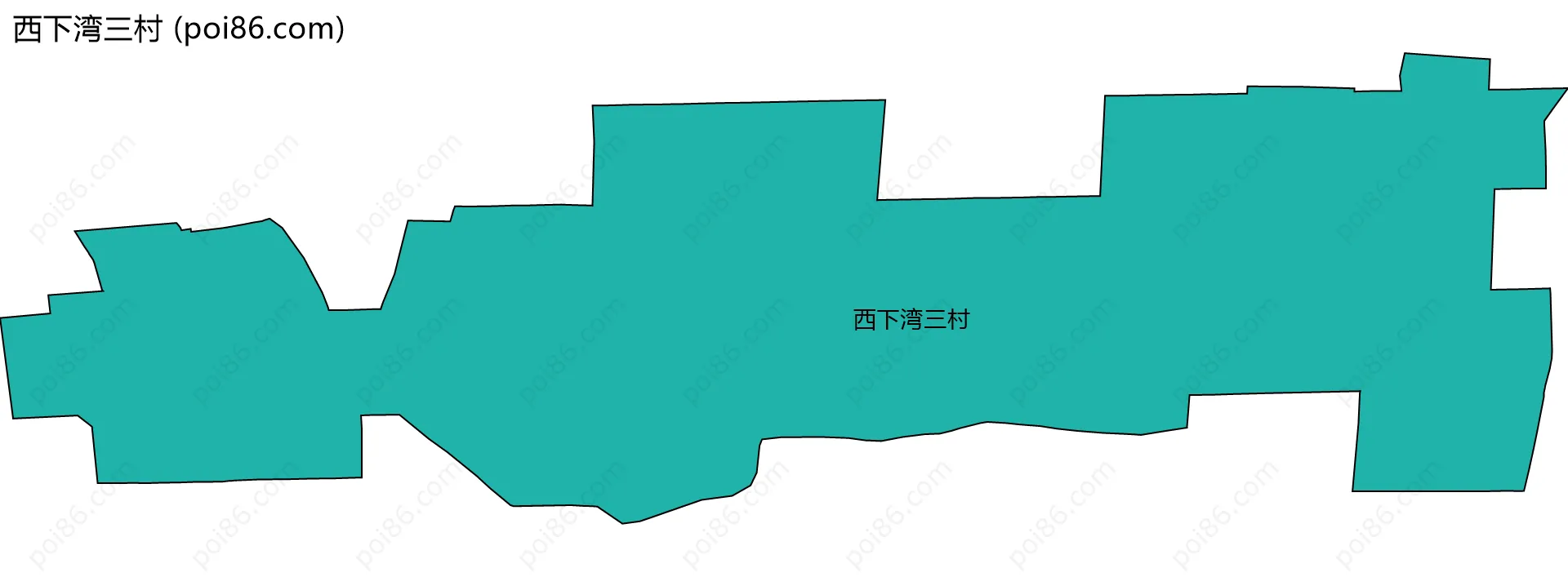 西下湾三村边界地图