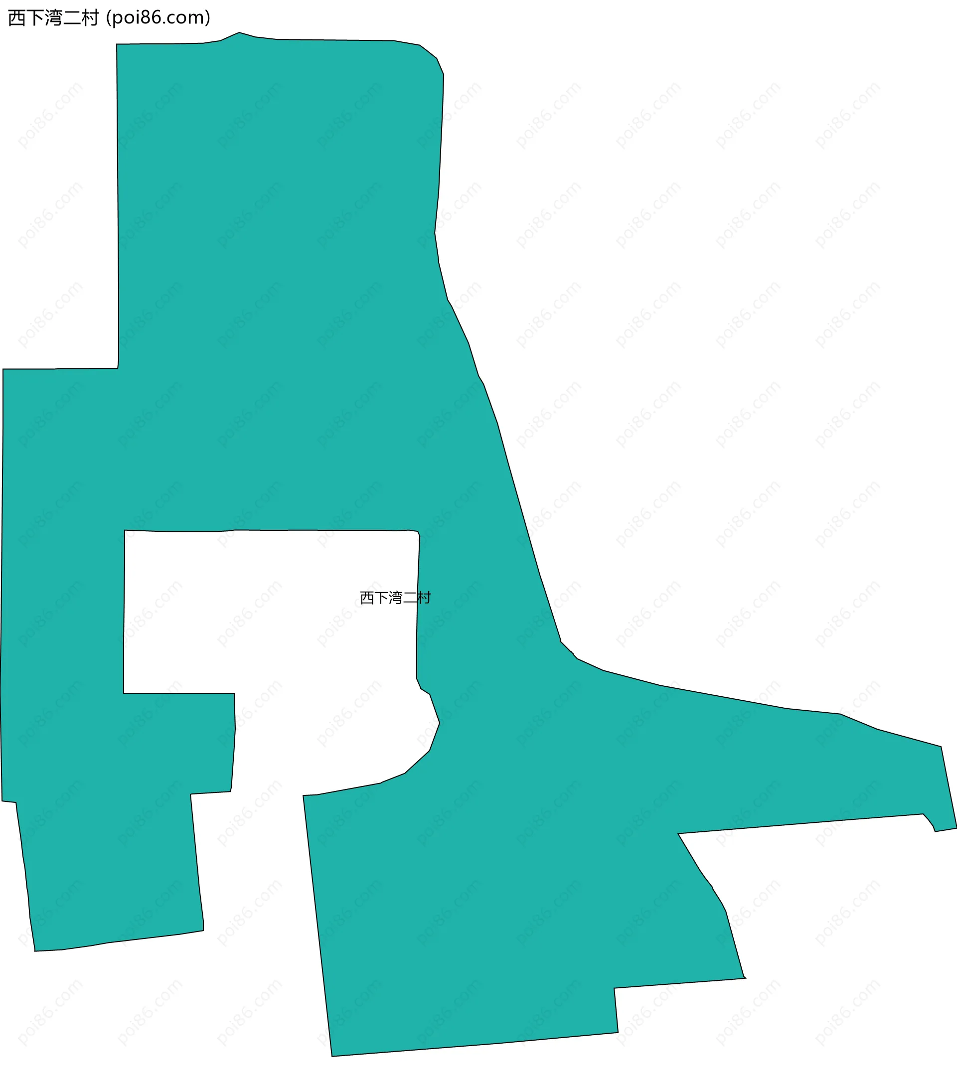 西下湾二村边界地图