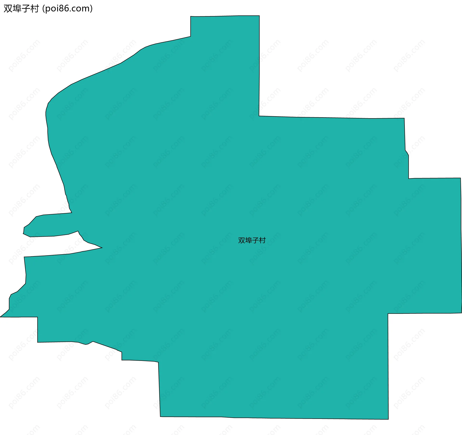 双埠子村边界地图