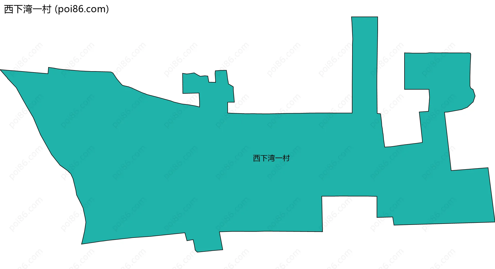 西下湾一村边界地图