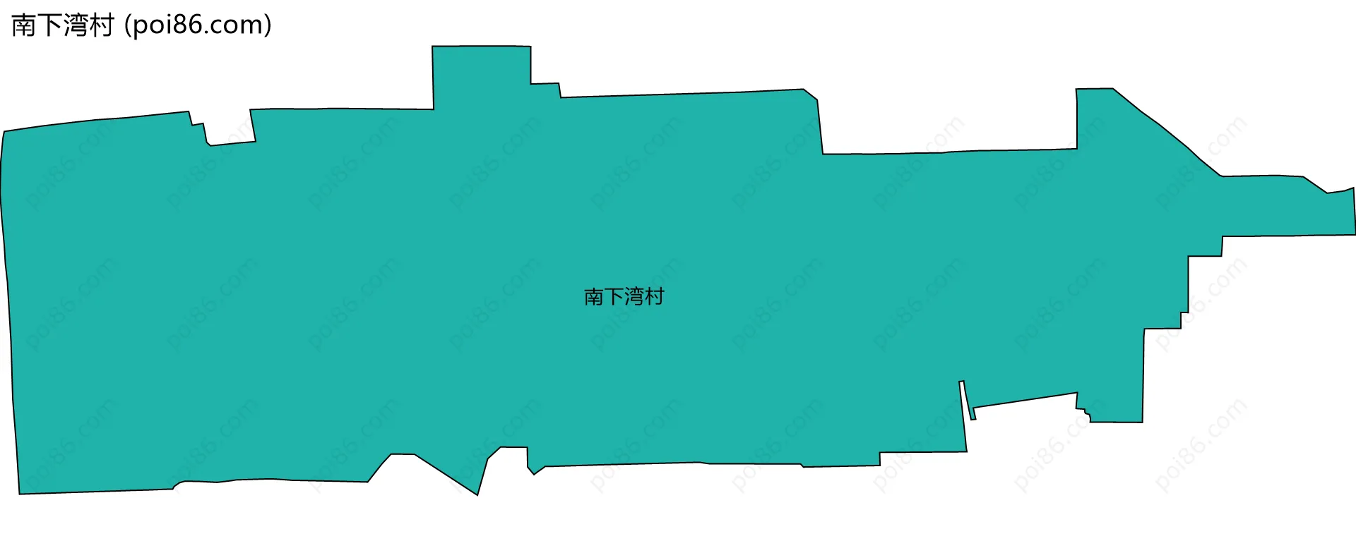 南下湾村边界地图