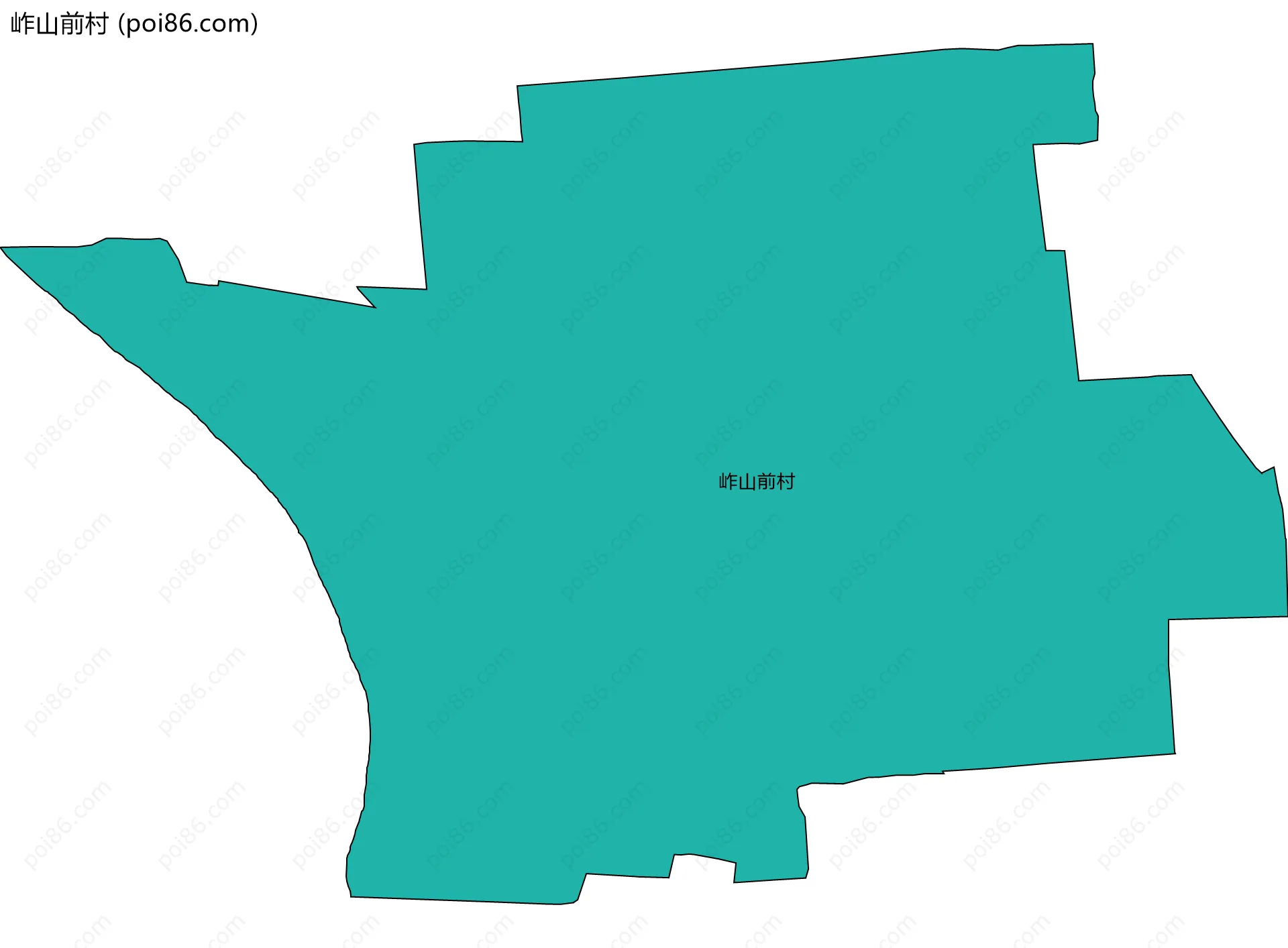 岞山前村边界地图