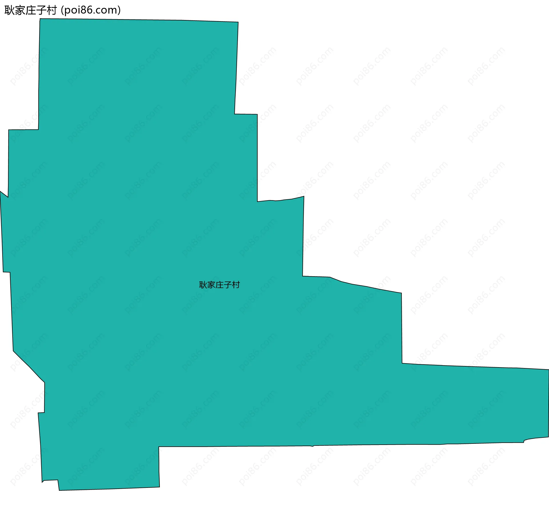 耿家庄子村边界地图