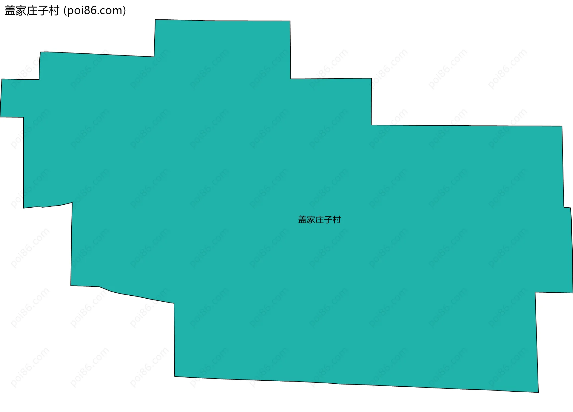 盖家庄子村边界地图