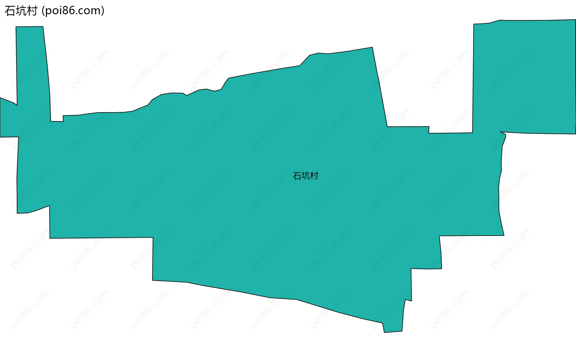 石坑村边界地图
