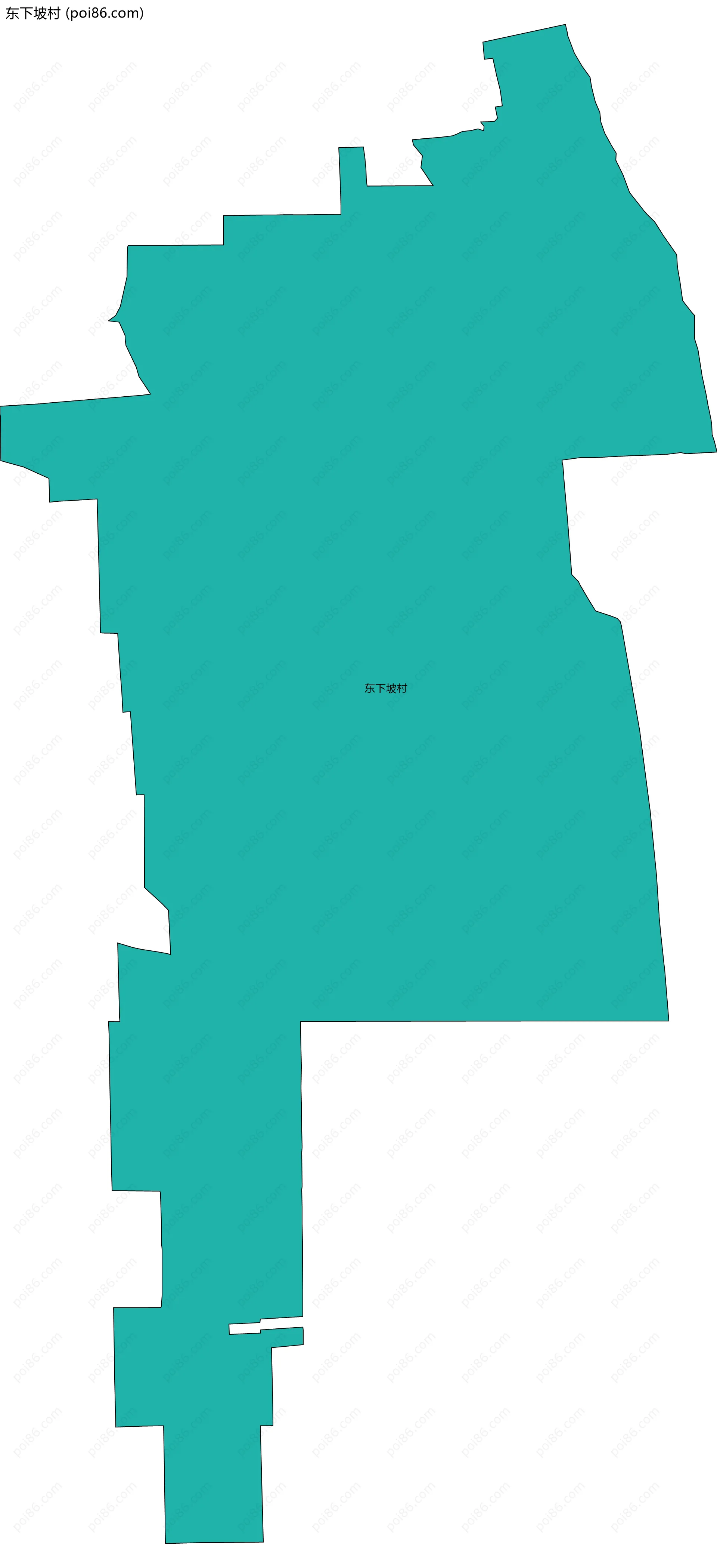 东下坡村边界地图