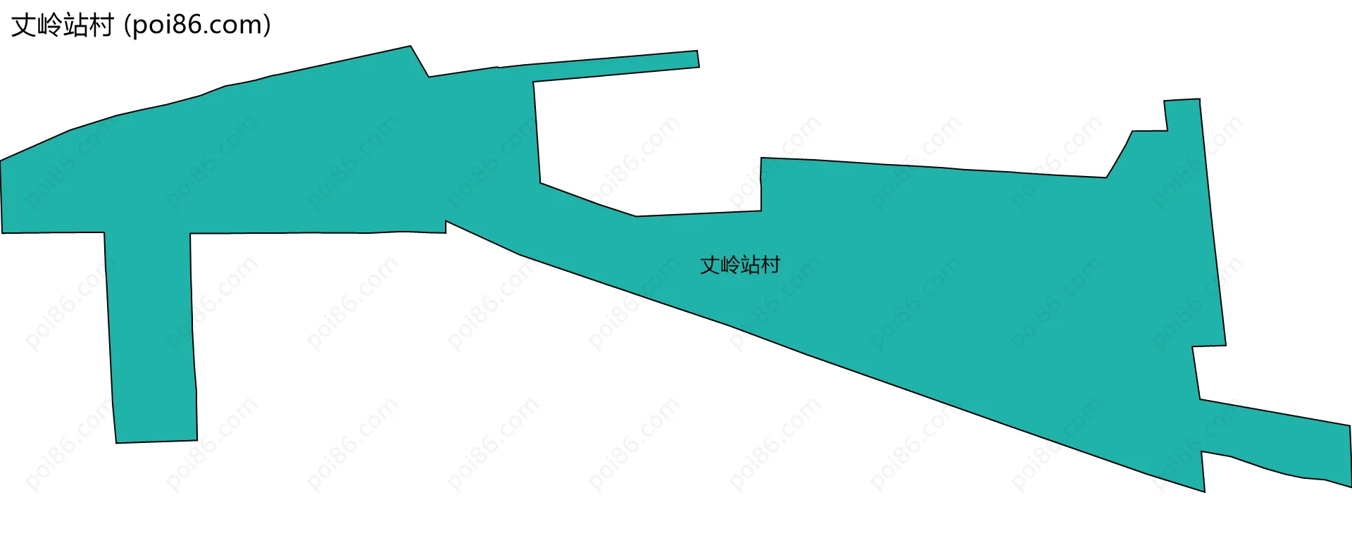 丈岭站村边界地图