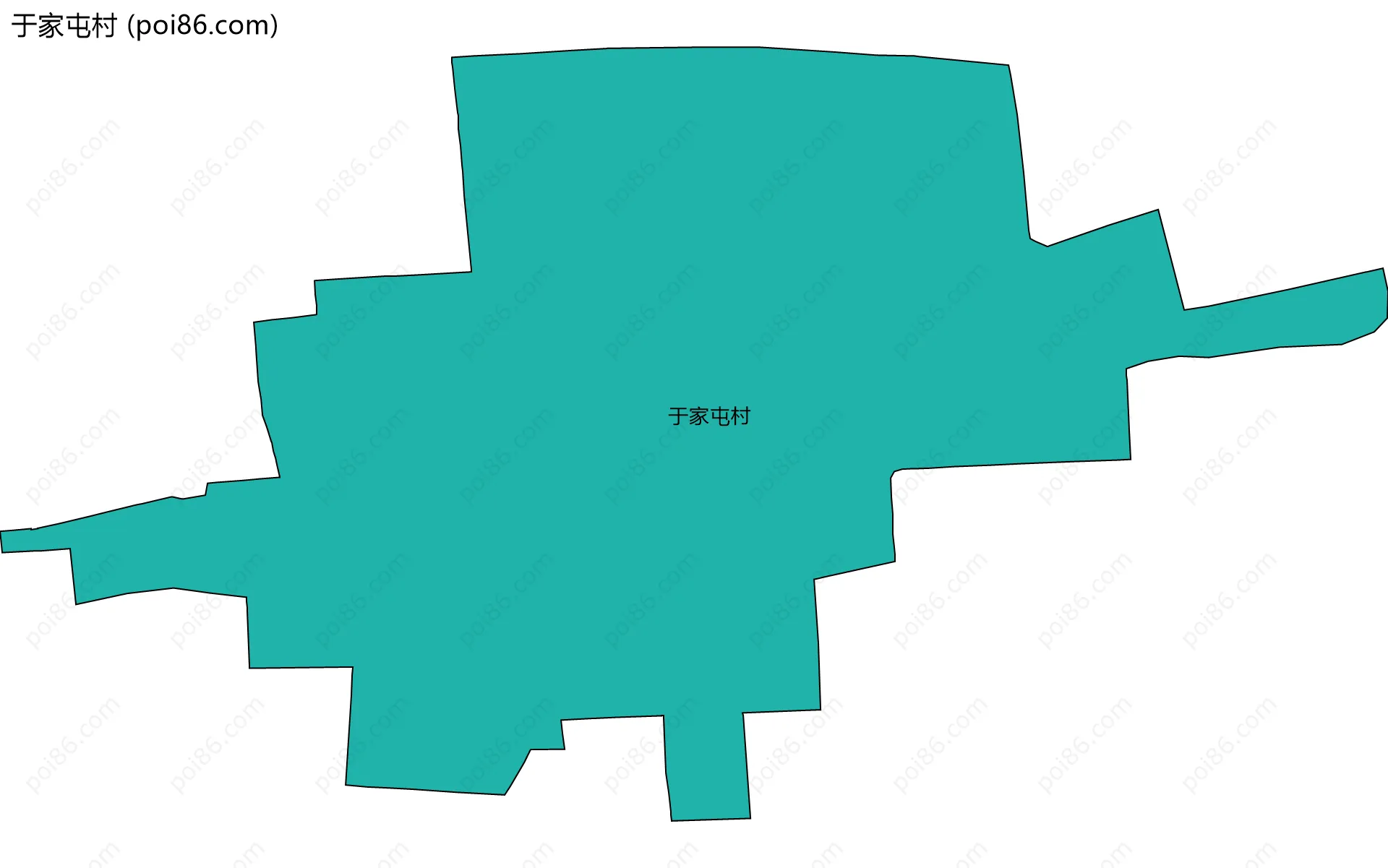 于家屯村边界地图