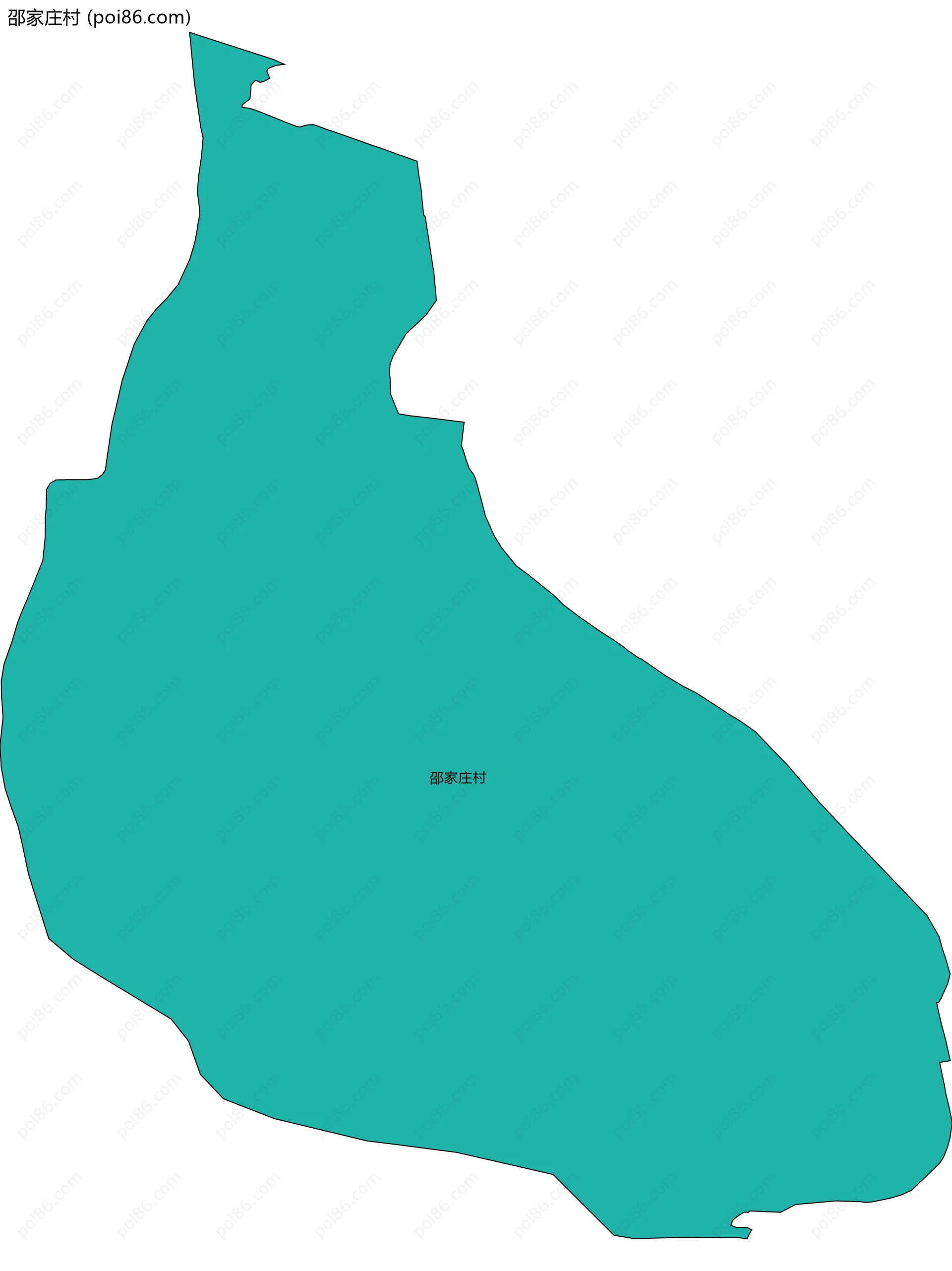 邵家庄村边界地图