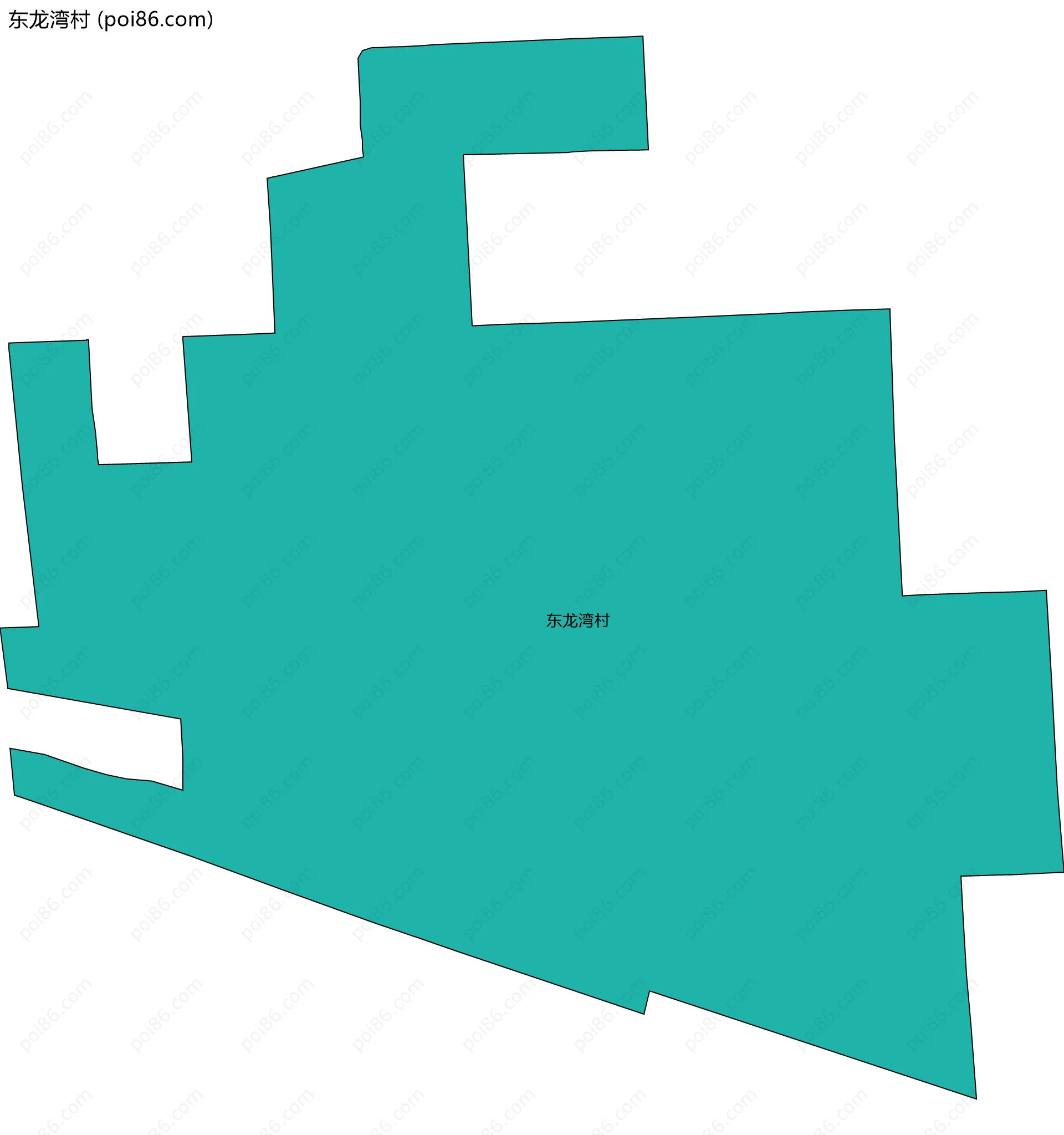 东龙湾村边界地图