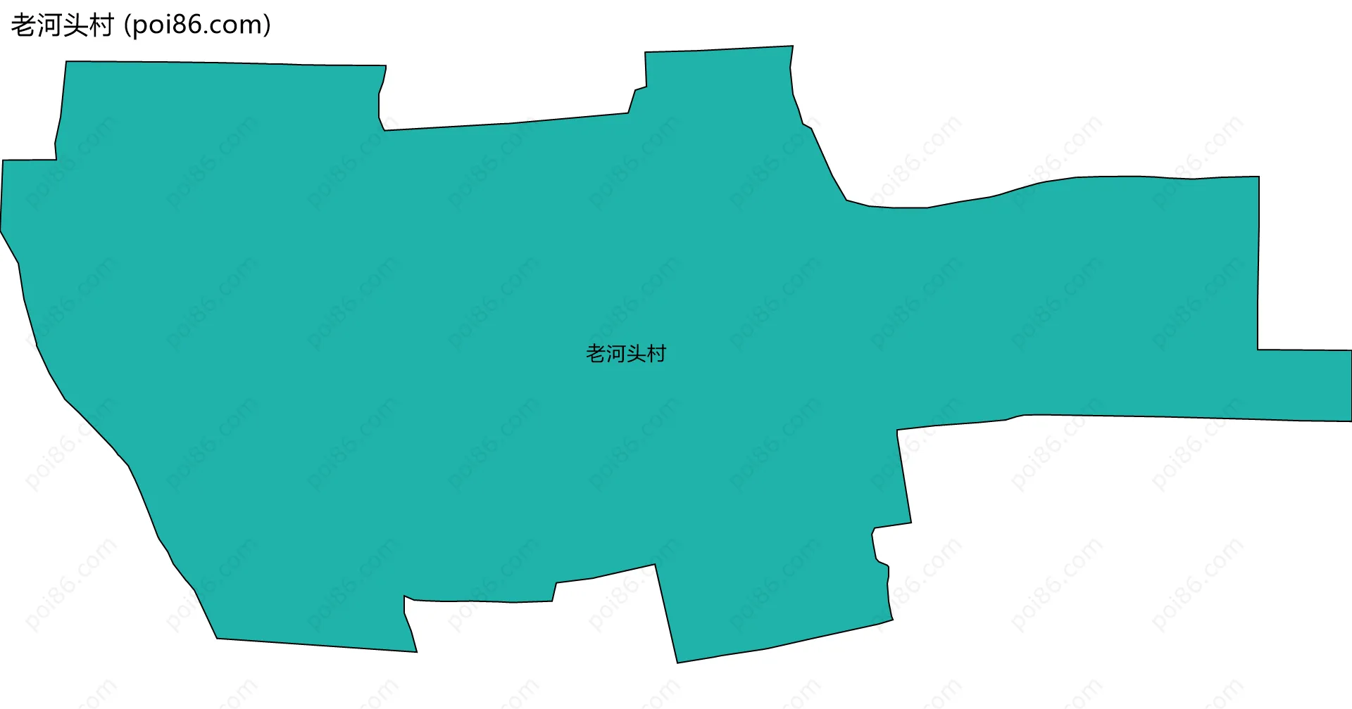 老河头村边界地图