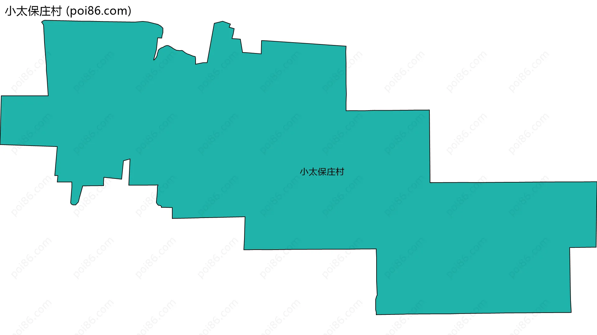 小太保庄村边界地图