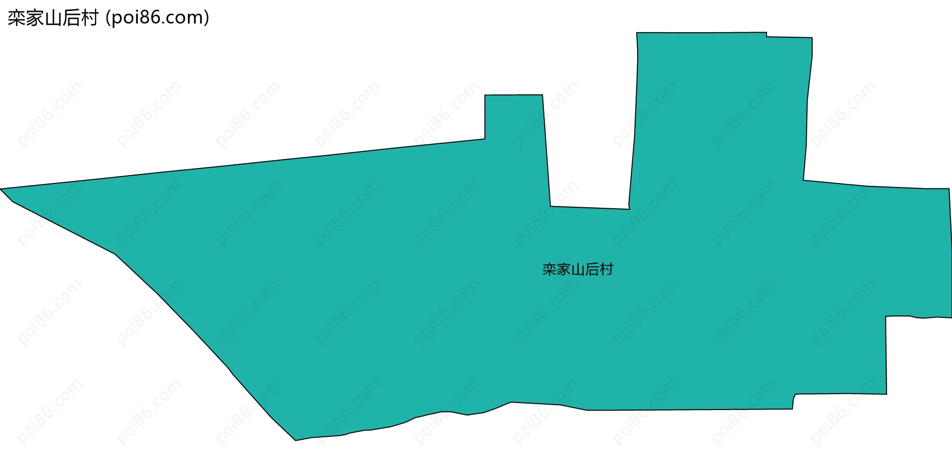 栾家山后村边界地图