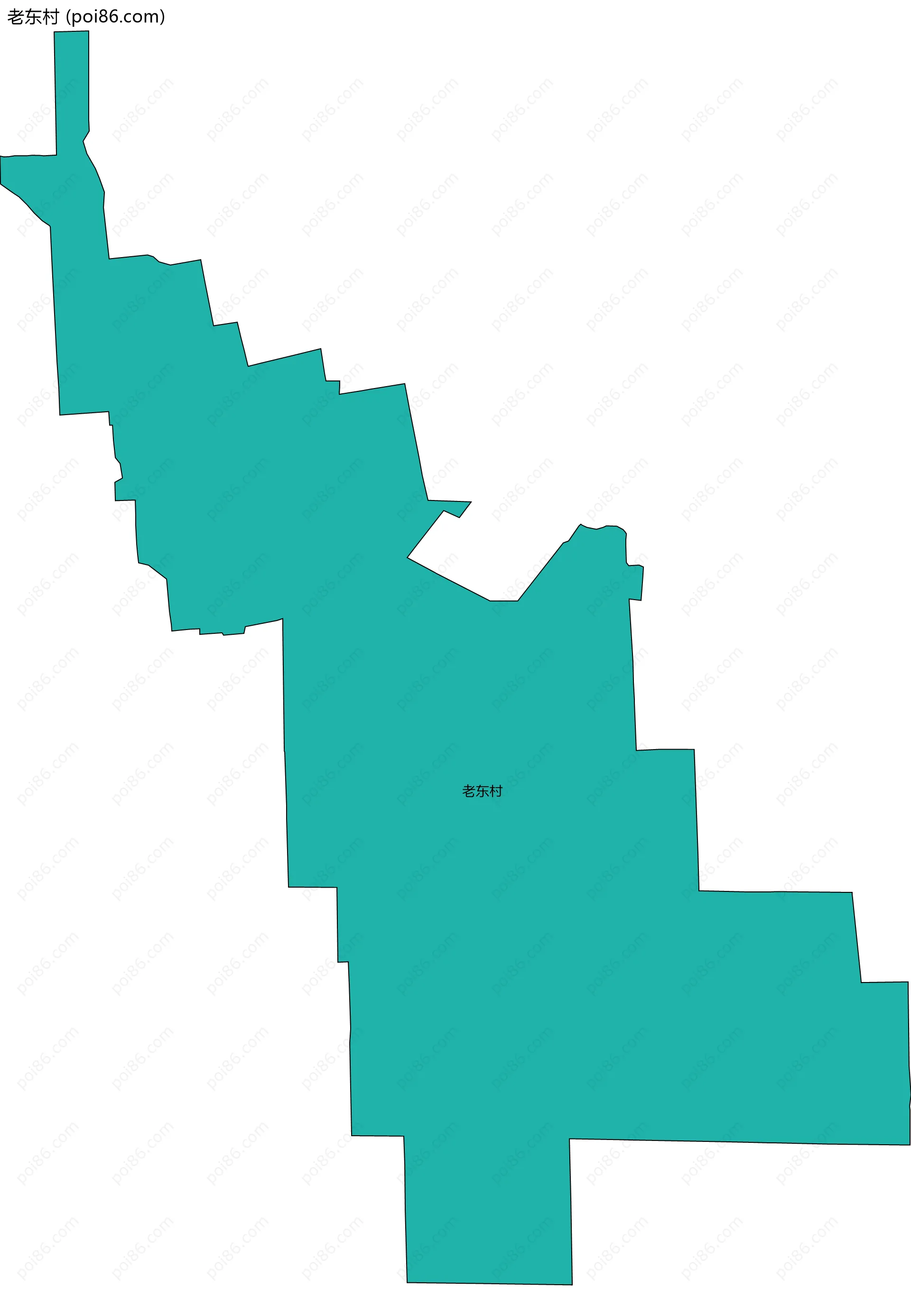 老东村边界地图