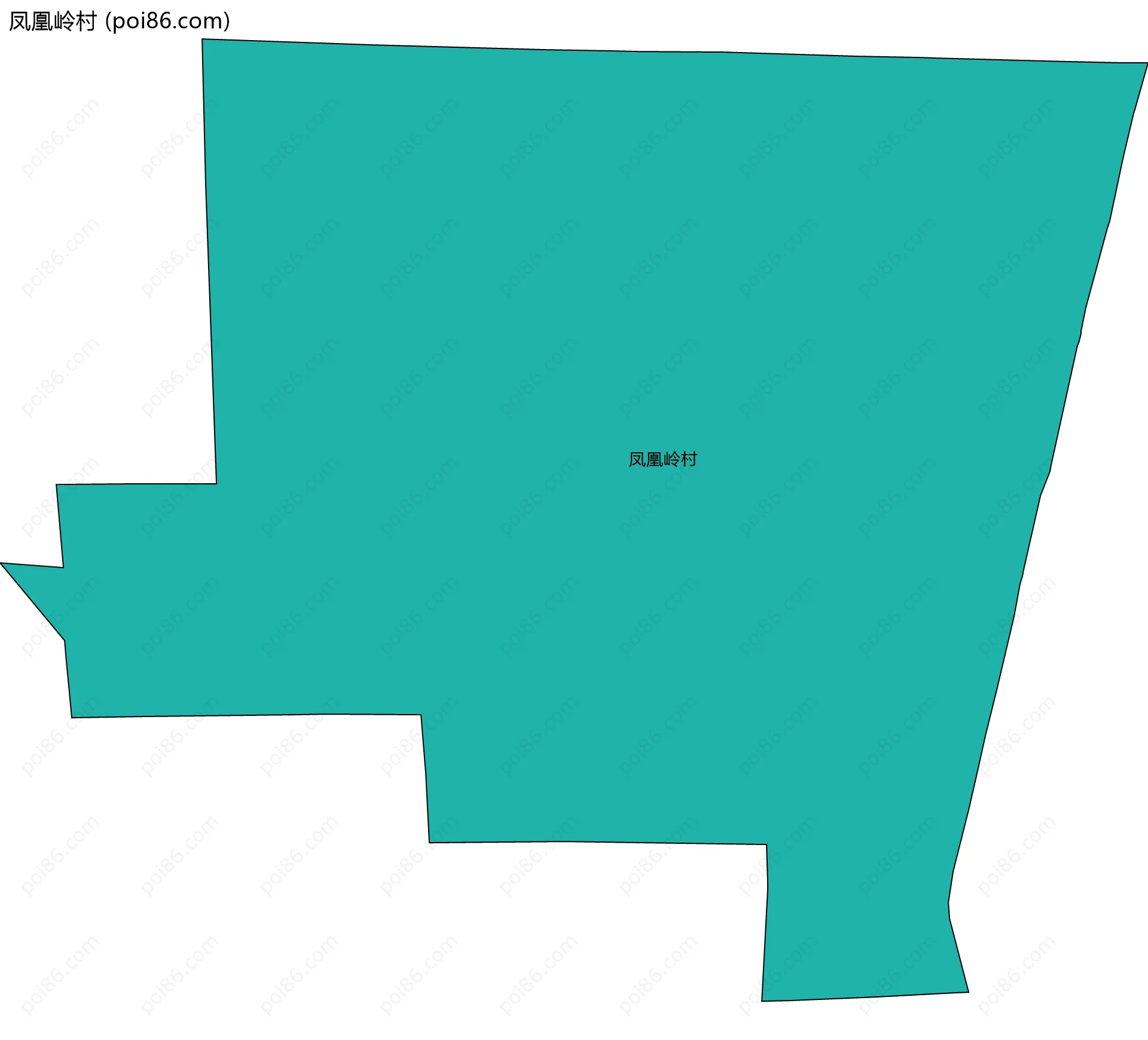 凤凰岭村边界地图