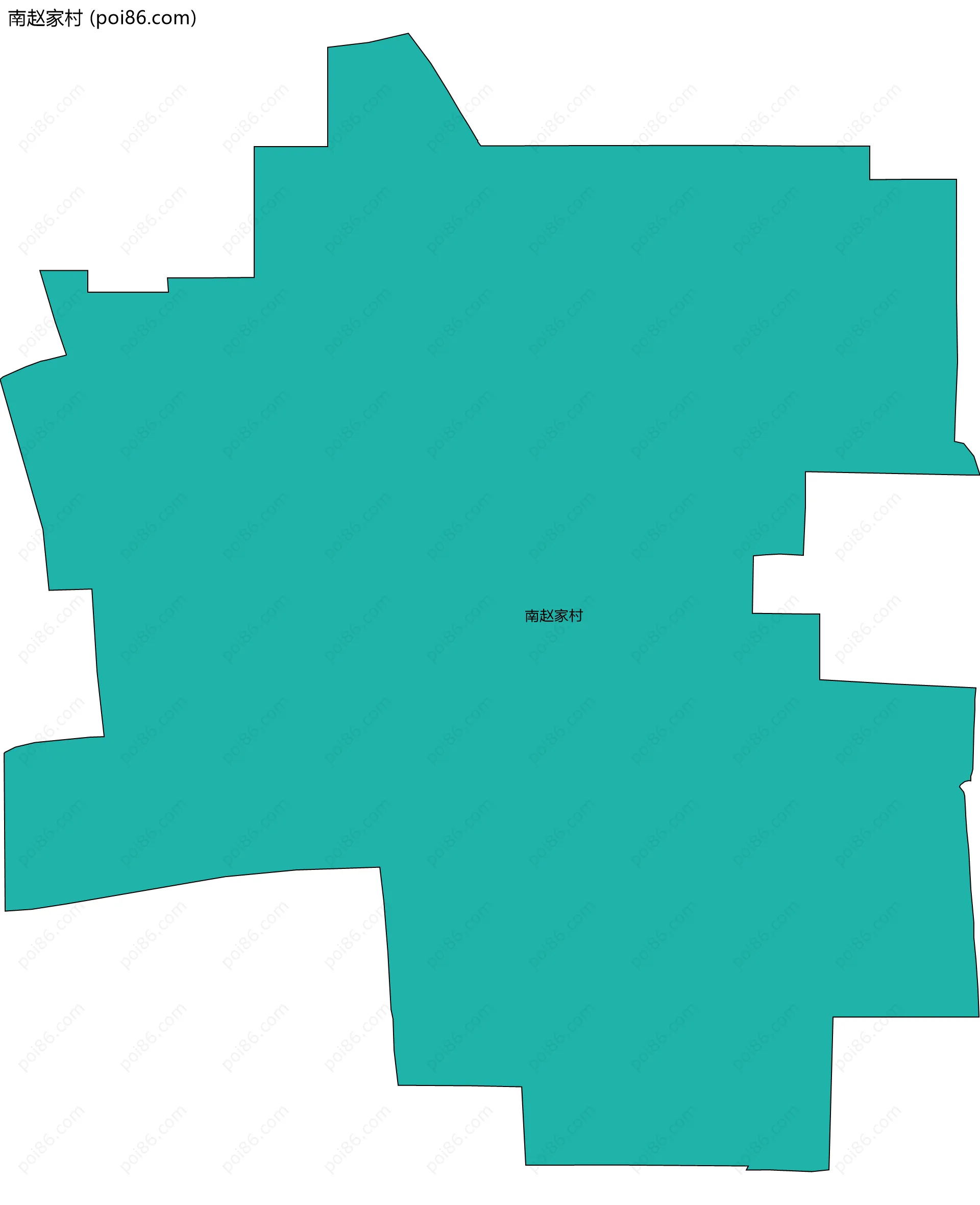 南赵家村边界地图