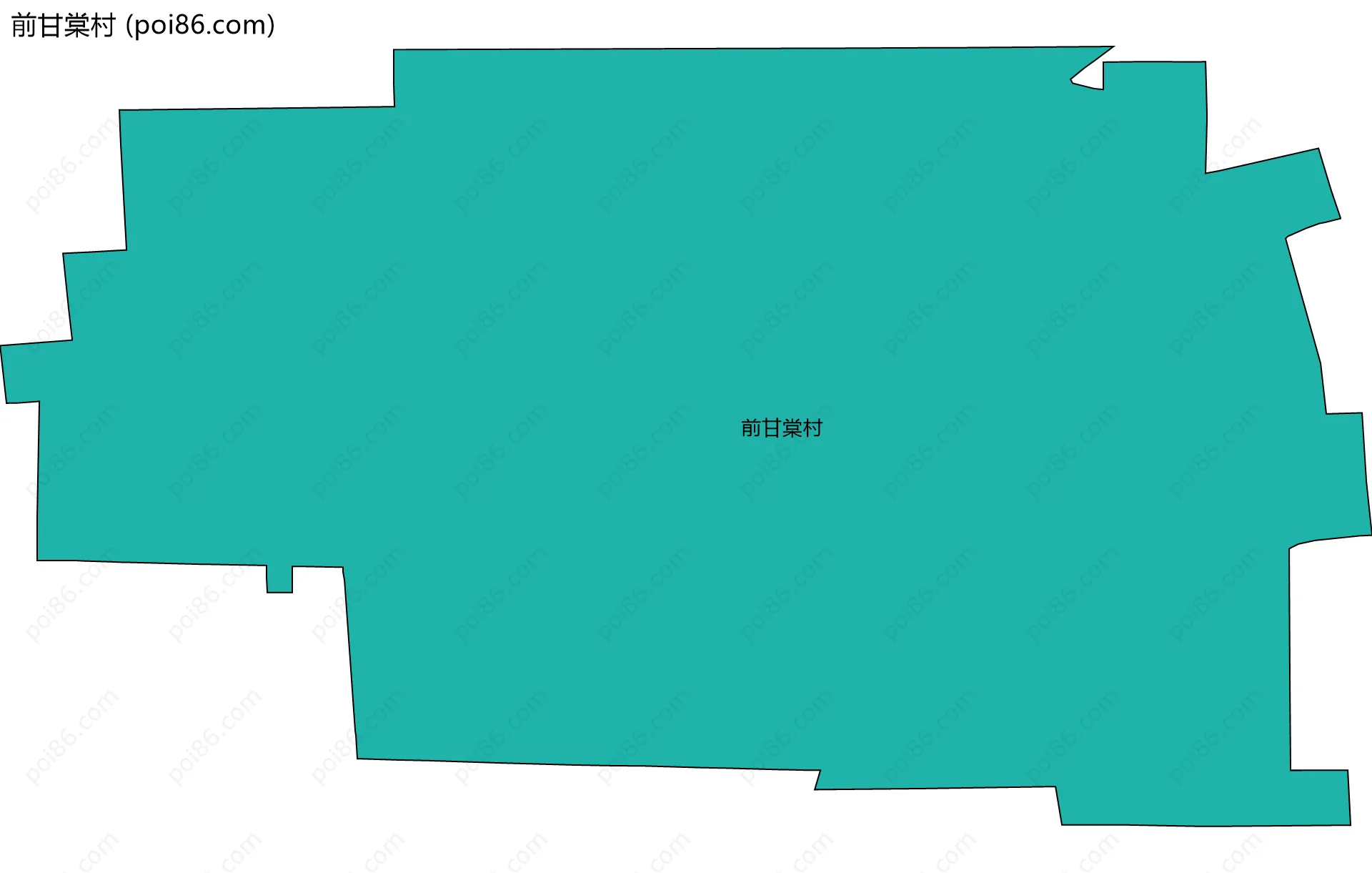 前甘棠村边界地图
