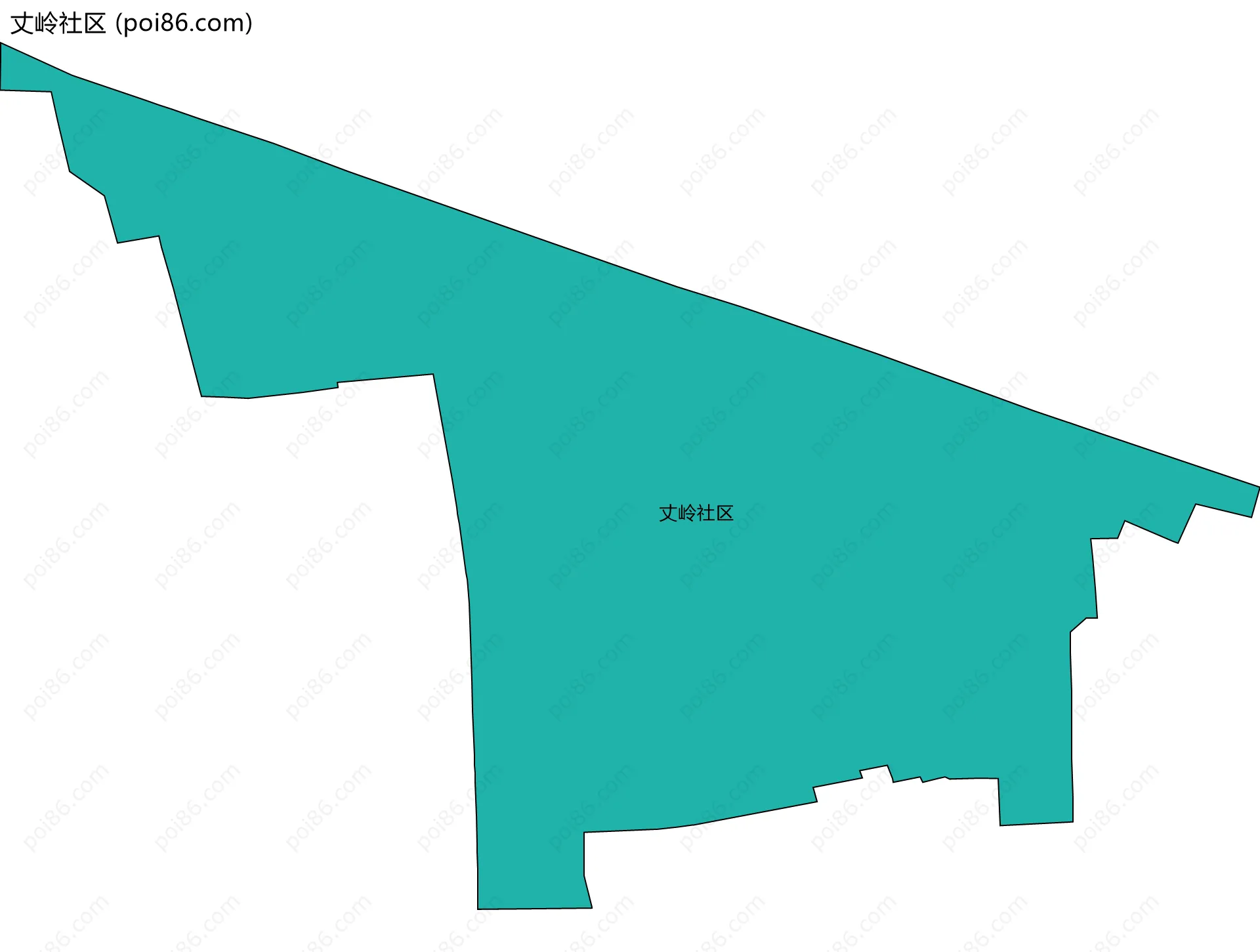 丈岭社区边界地图