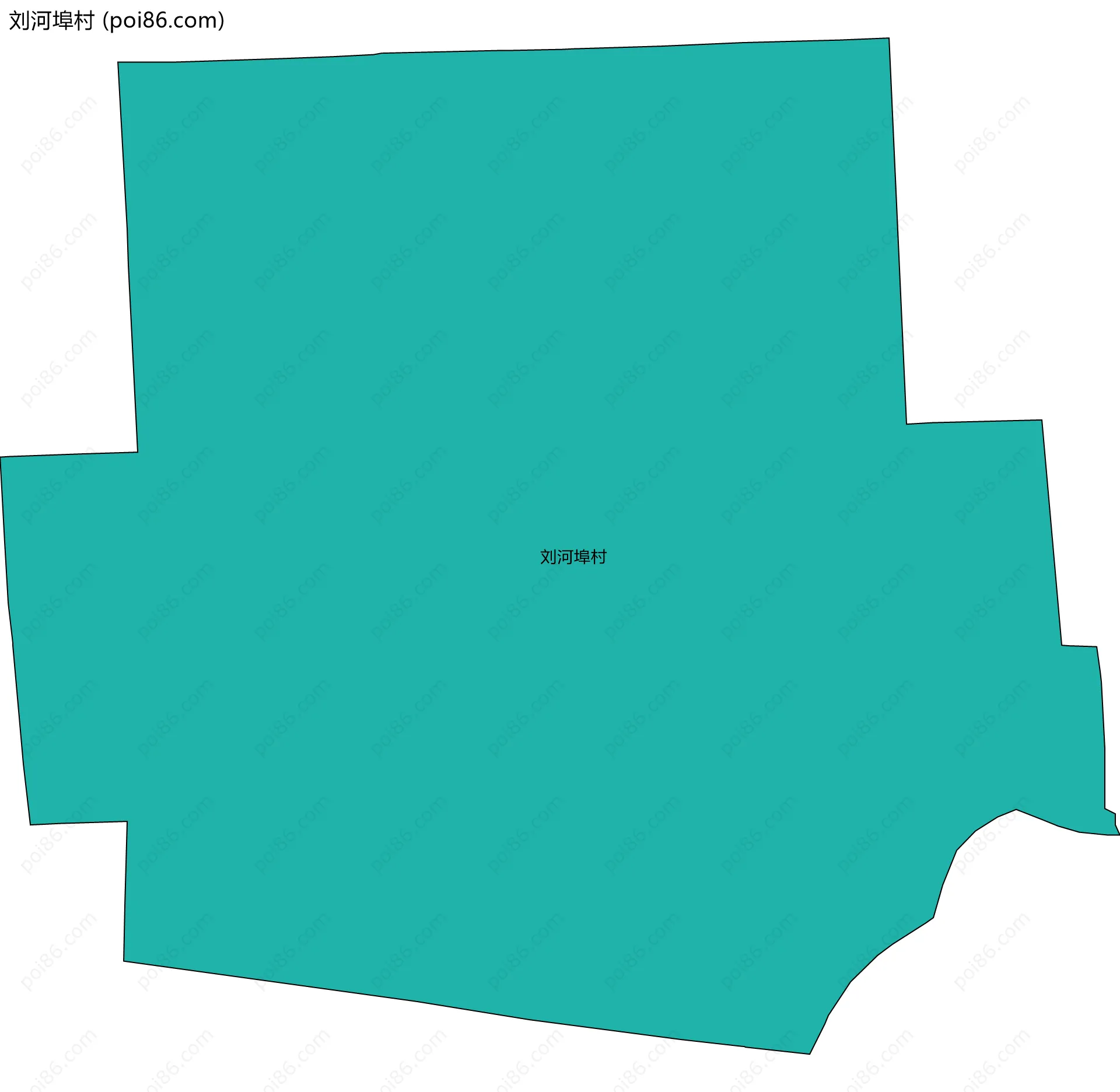 刘河埠村边界地图